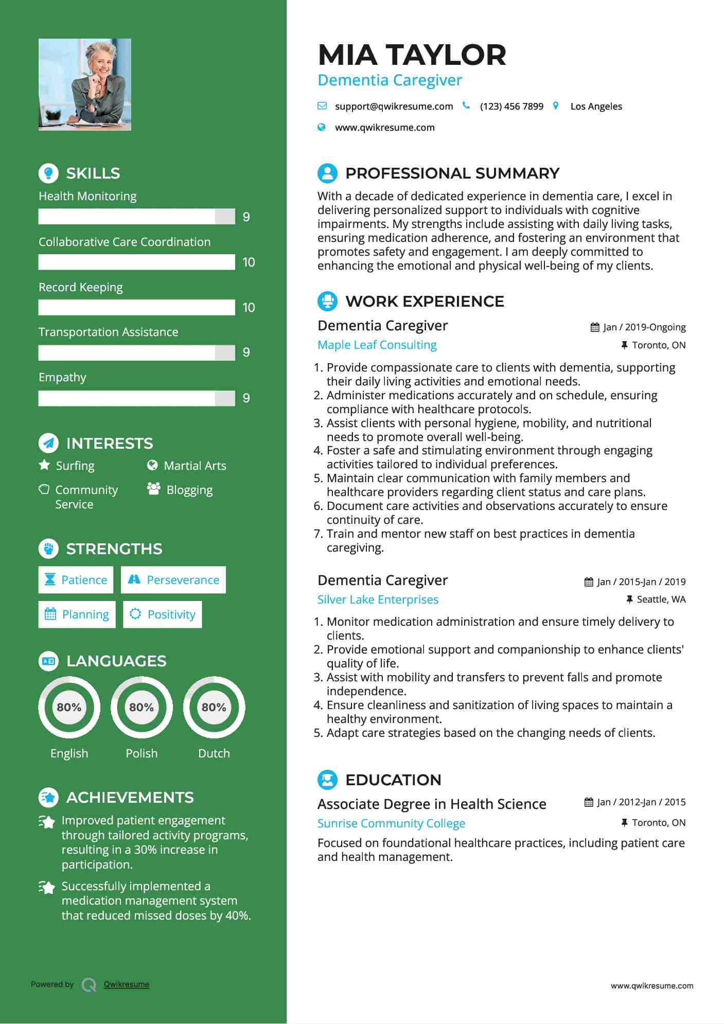 10 Dementia Caregiver Resume Samples - Dementia Caregiver 1702296678 Pdf