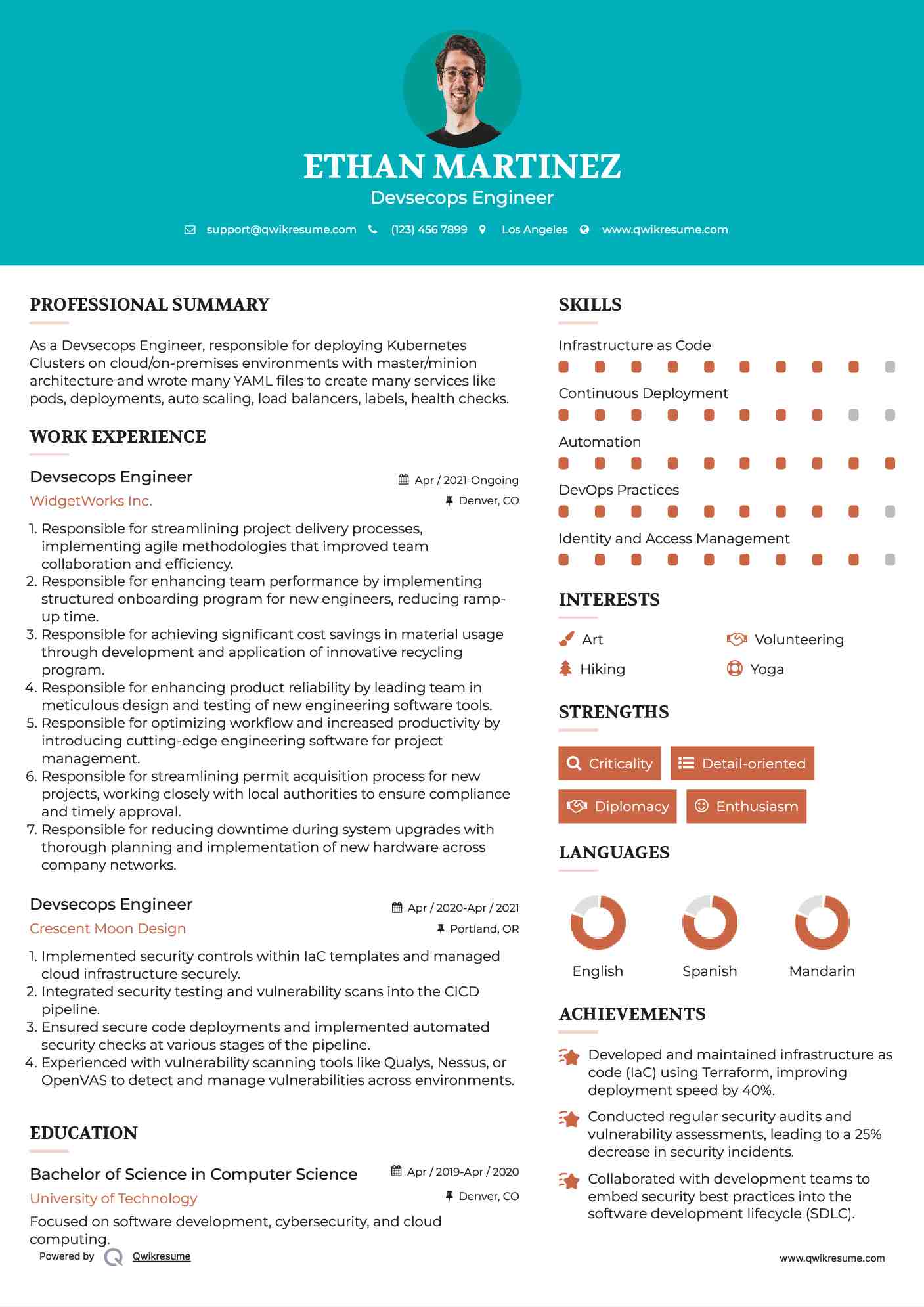 10 Devsecops Engineer Resume Samples - Devsecops Engineer 1730261896 Pdf 