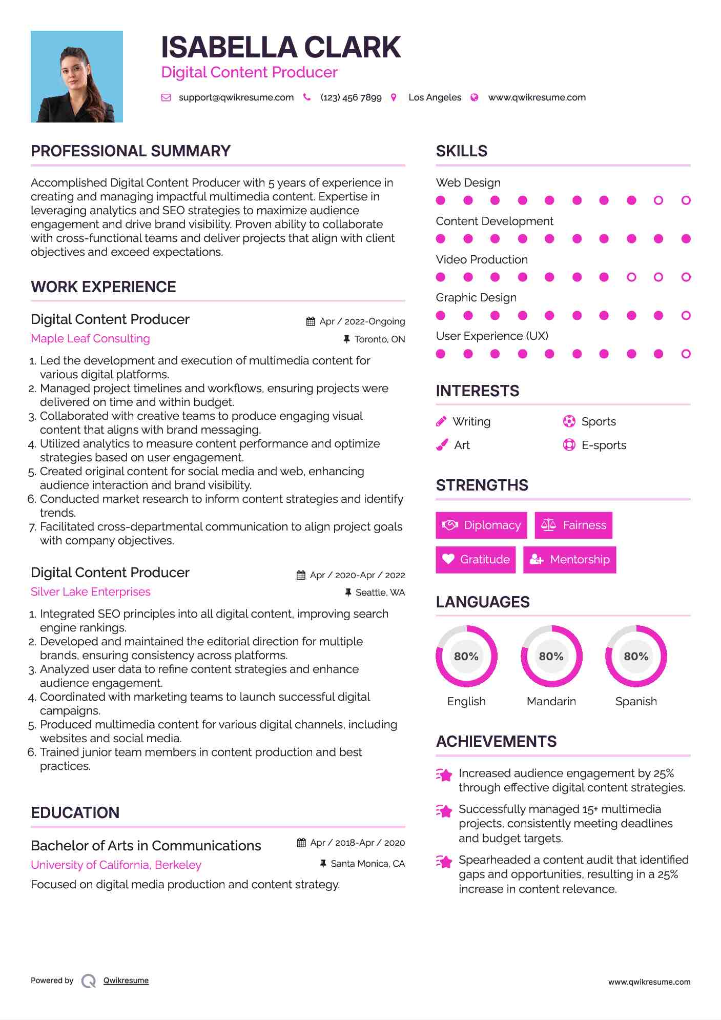 digital poducer resume digital poducer resume