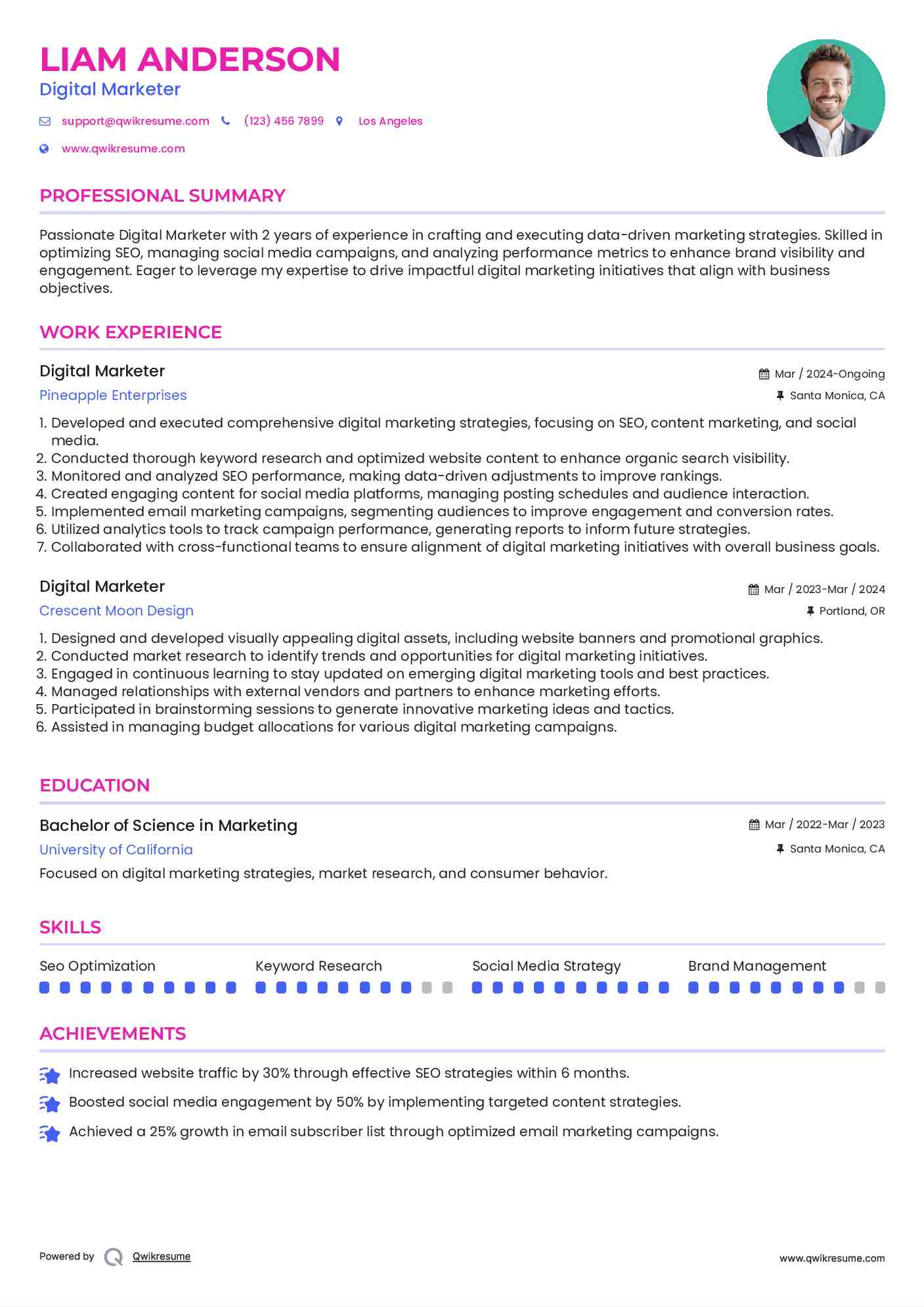 10 Digital Marketer Resume Samples - Digital Marketer 1715168106 Pdf
