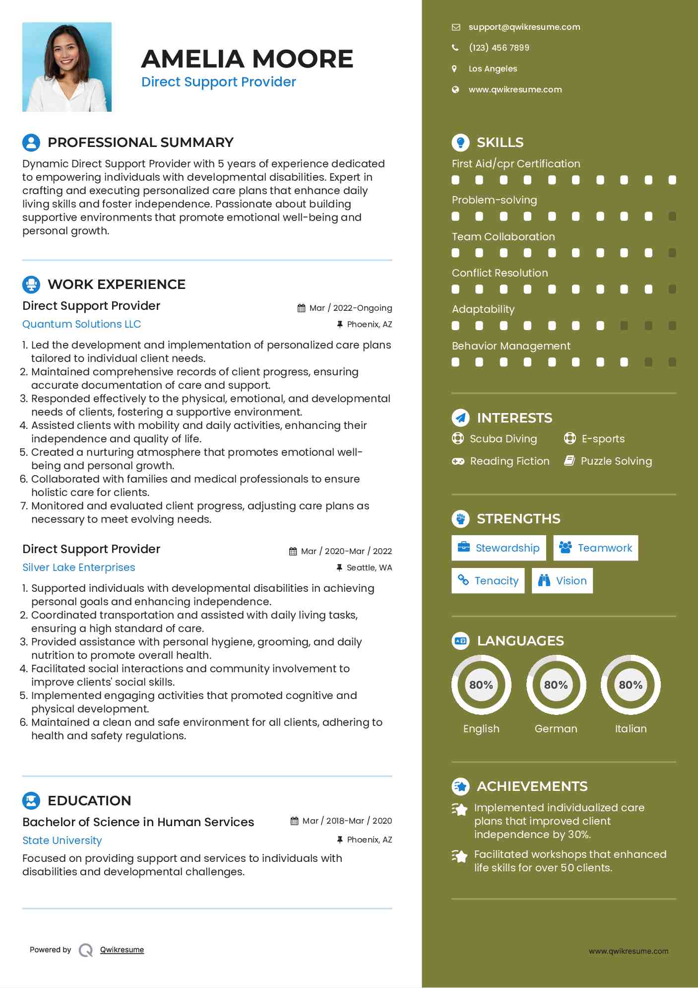 10 Direct Support Provider Resume - Direct Support Provider 1582890061 Pdf 