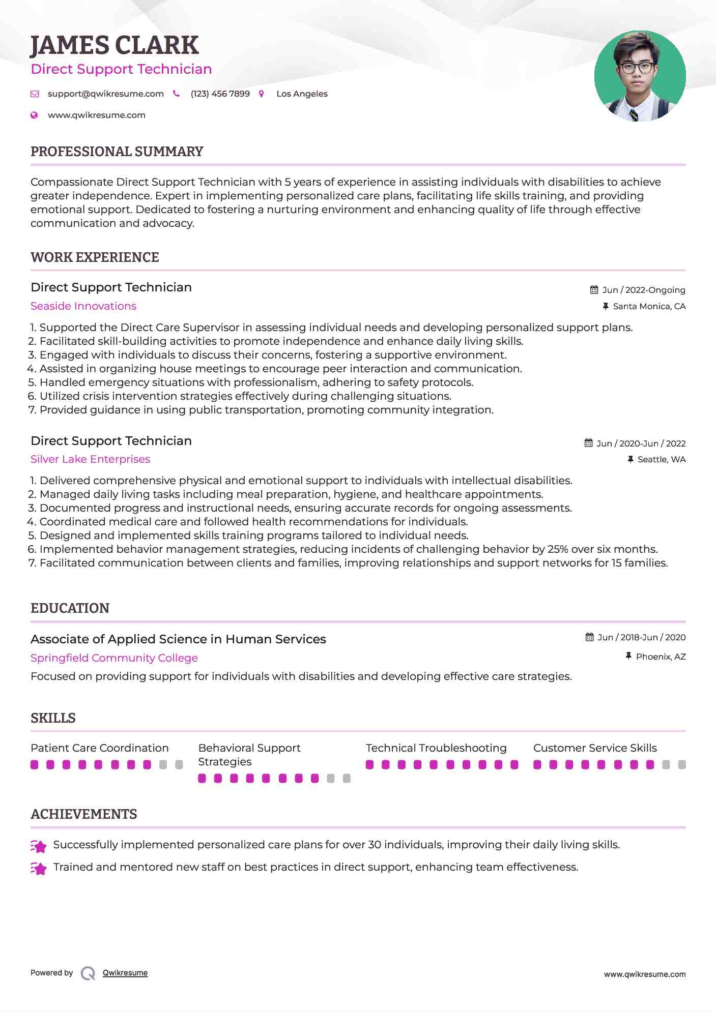Direct Support Technician Resume - Direct Support Technician 1623038719 Pdf 