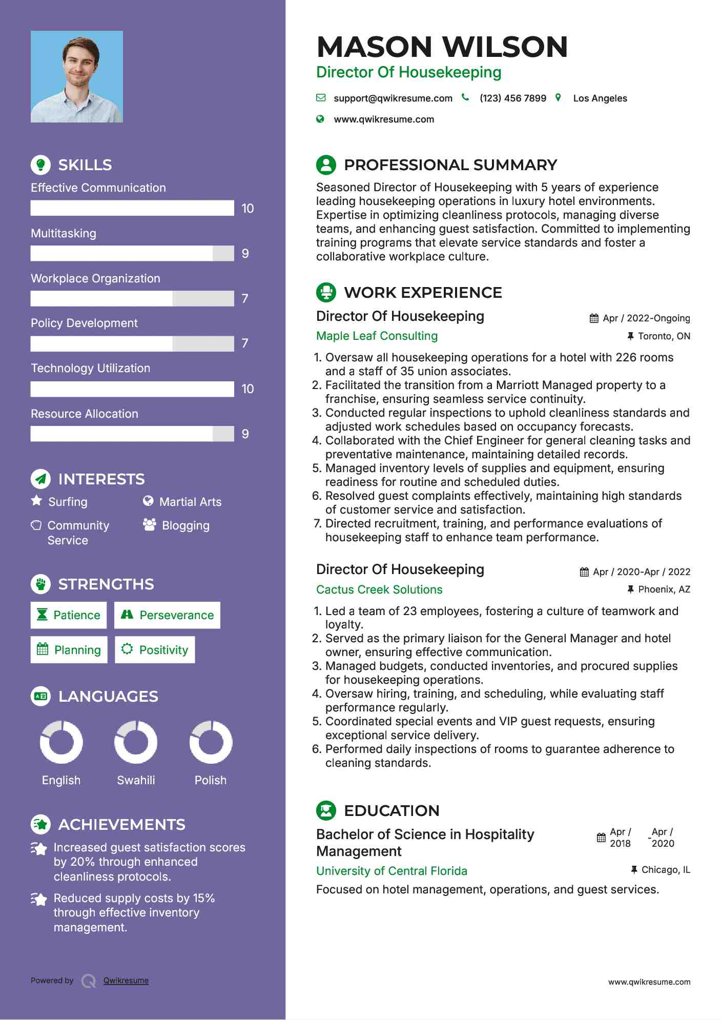 10 Director Of Housekeeping Resume - Director Of Housekeeping 1566904773 Pdf 