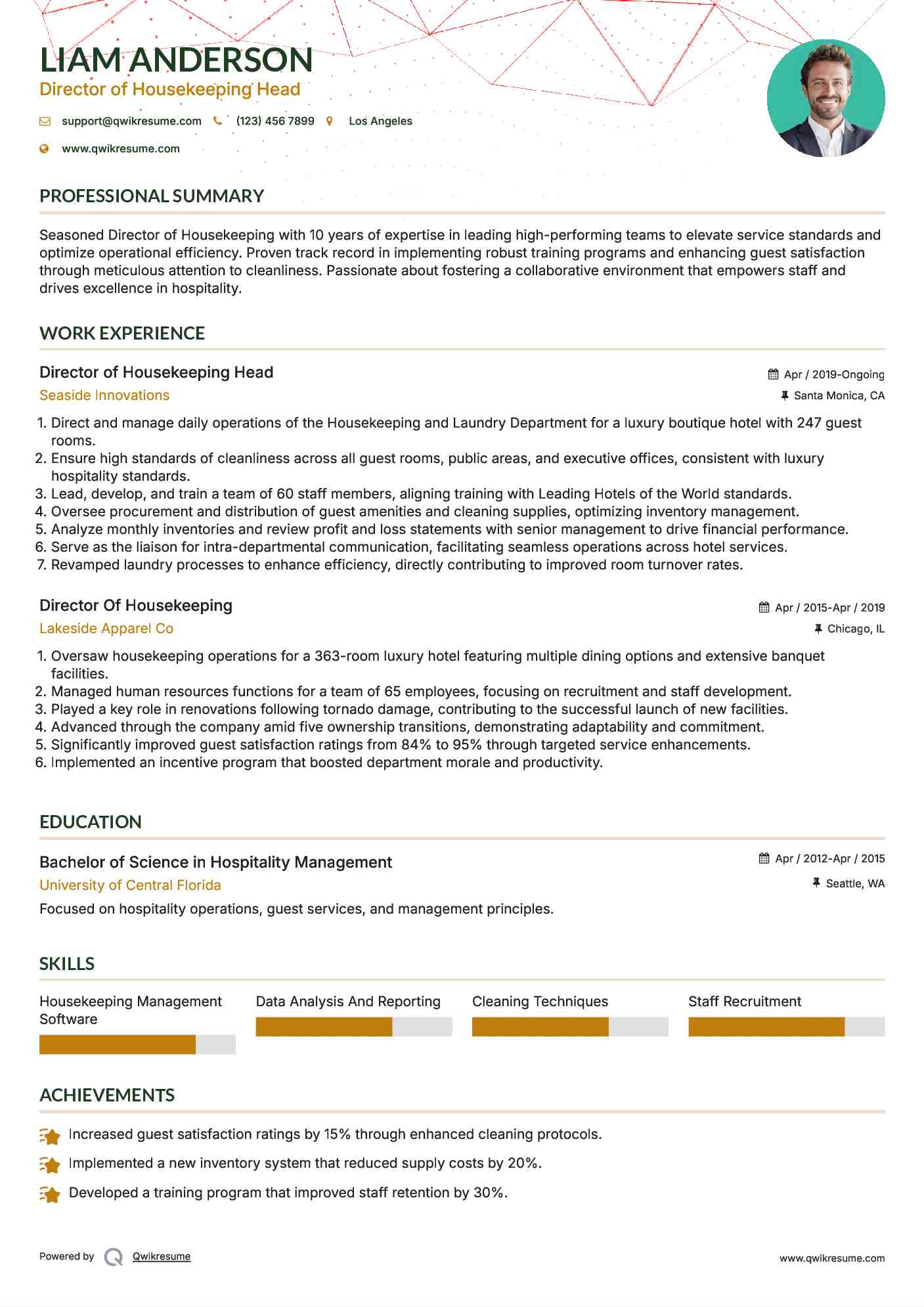 10 Director Of Housekeeping Resume - Director Of Housekeeping 1566904966 Pdf 