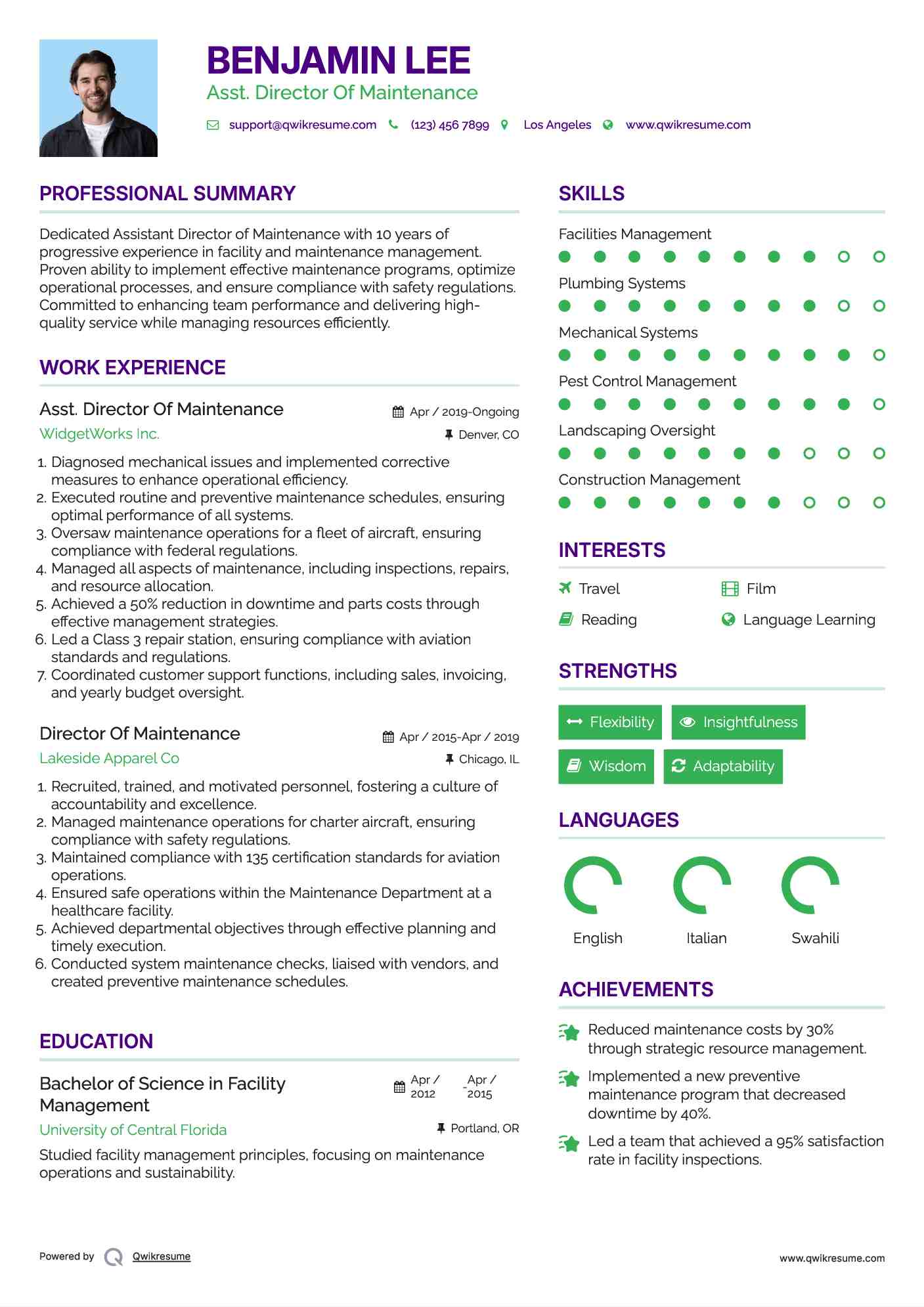 director-of-maintenance-resume-samples-qwikresume