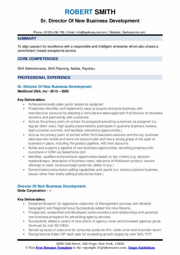 Director Of New Business Development - Director Of New Business Development 1587621359 Pdf 