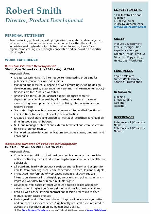 director of product development resume samples qwikresume director of development resumes