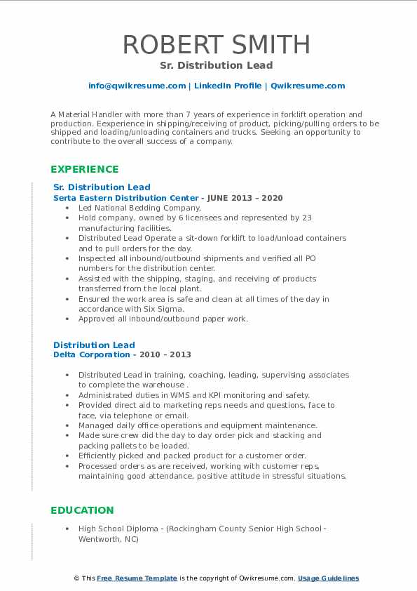 Distributing a resume