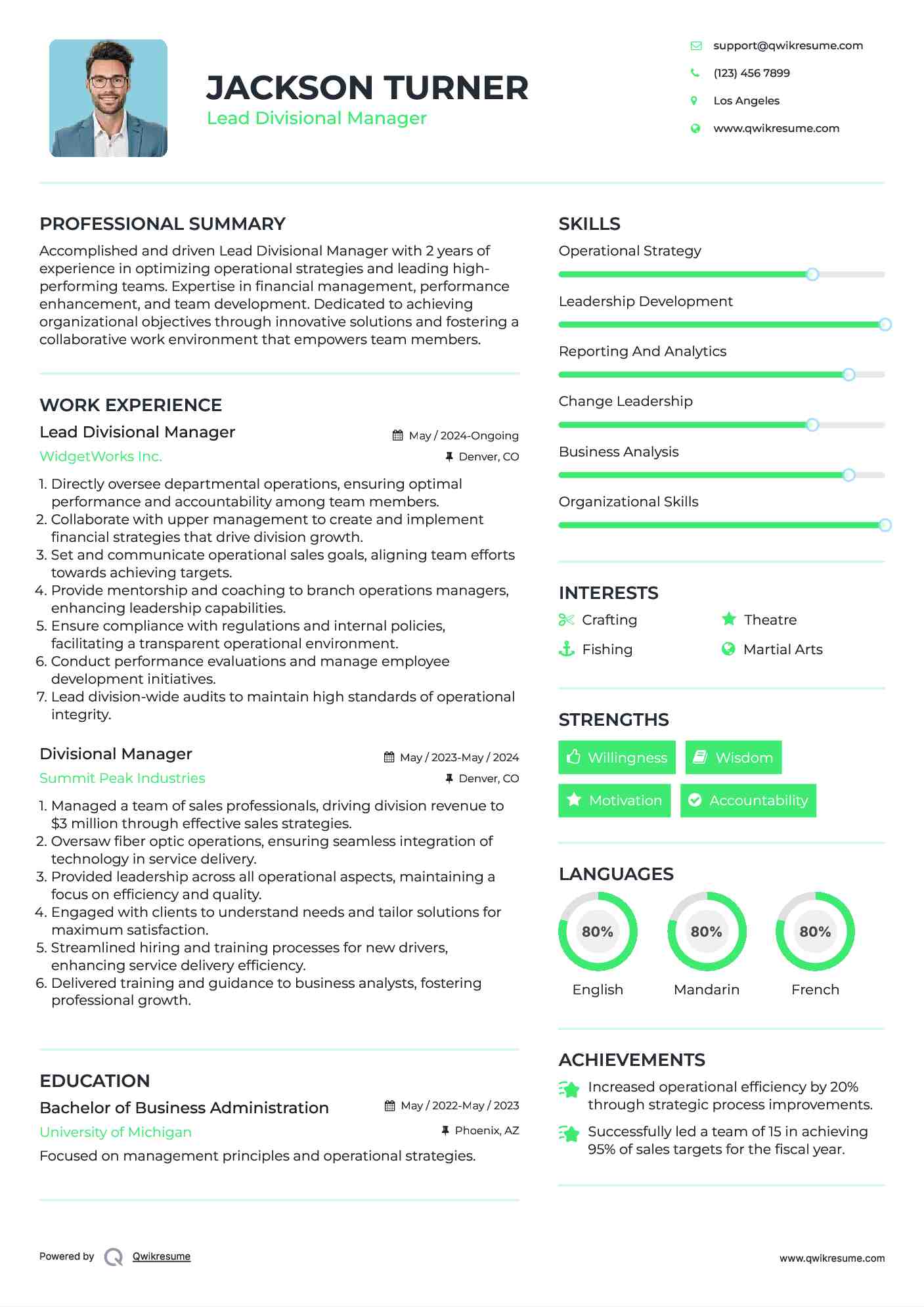 Merchandising Manager Resume Sample | MintResume