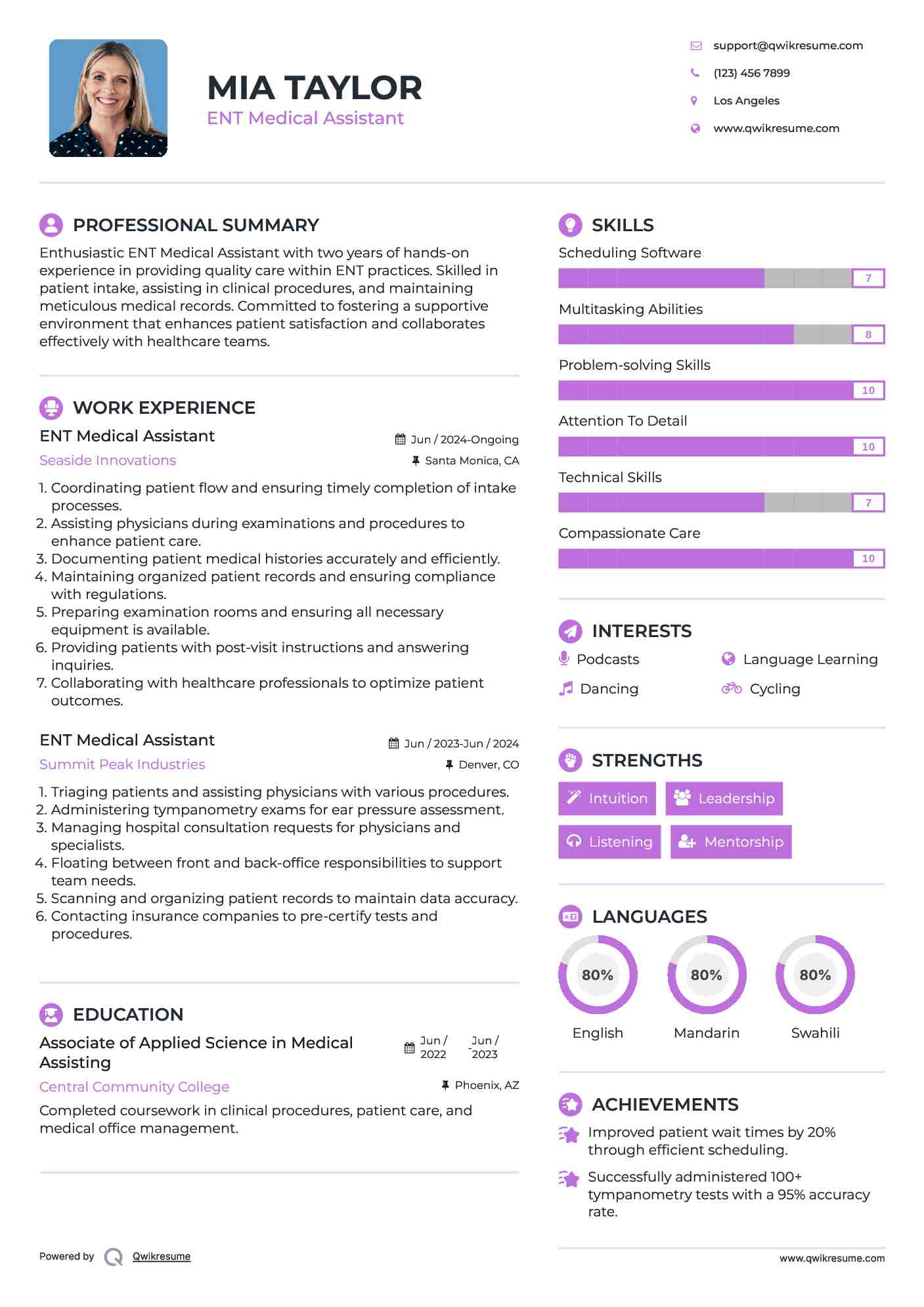 10 ENT Medical Assistant Resume - Ent Medical Assistant 1706860934 Pdf 