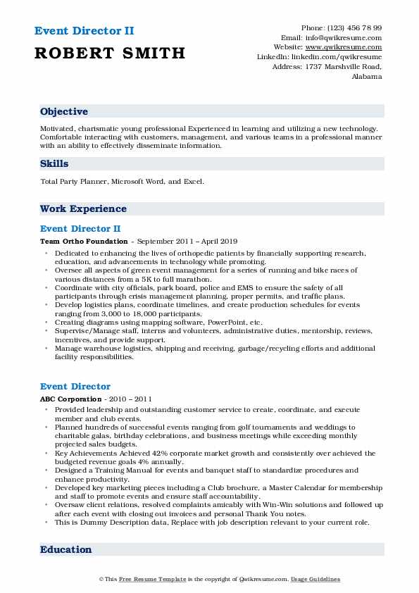 event-director-resume-samples-qwikresume
