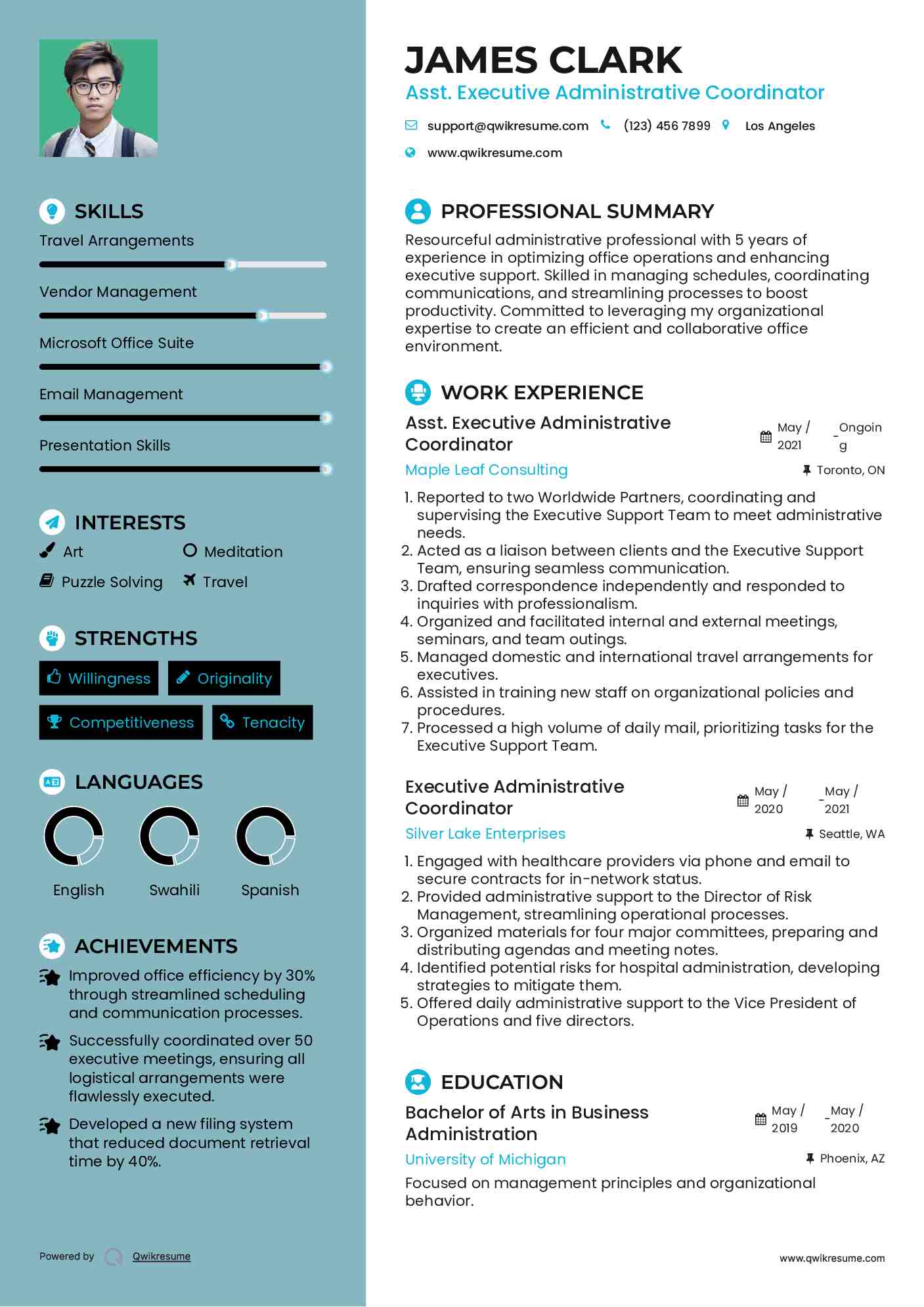 Executive Administrative Coordinator - Executive Administrative Coordinator 1584948548 Pdf 