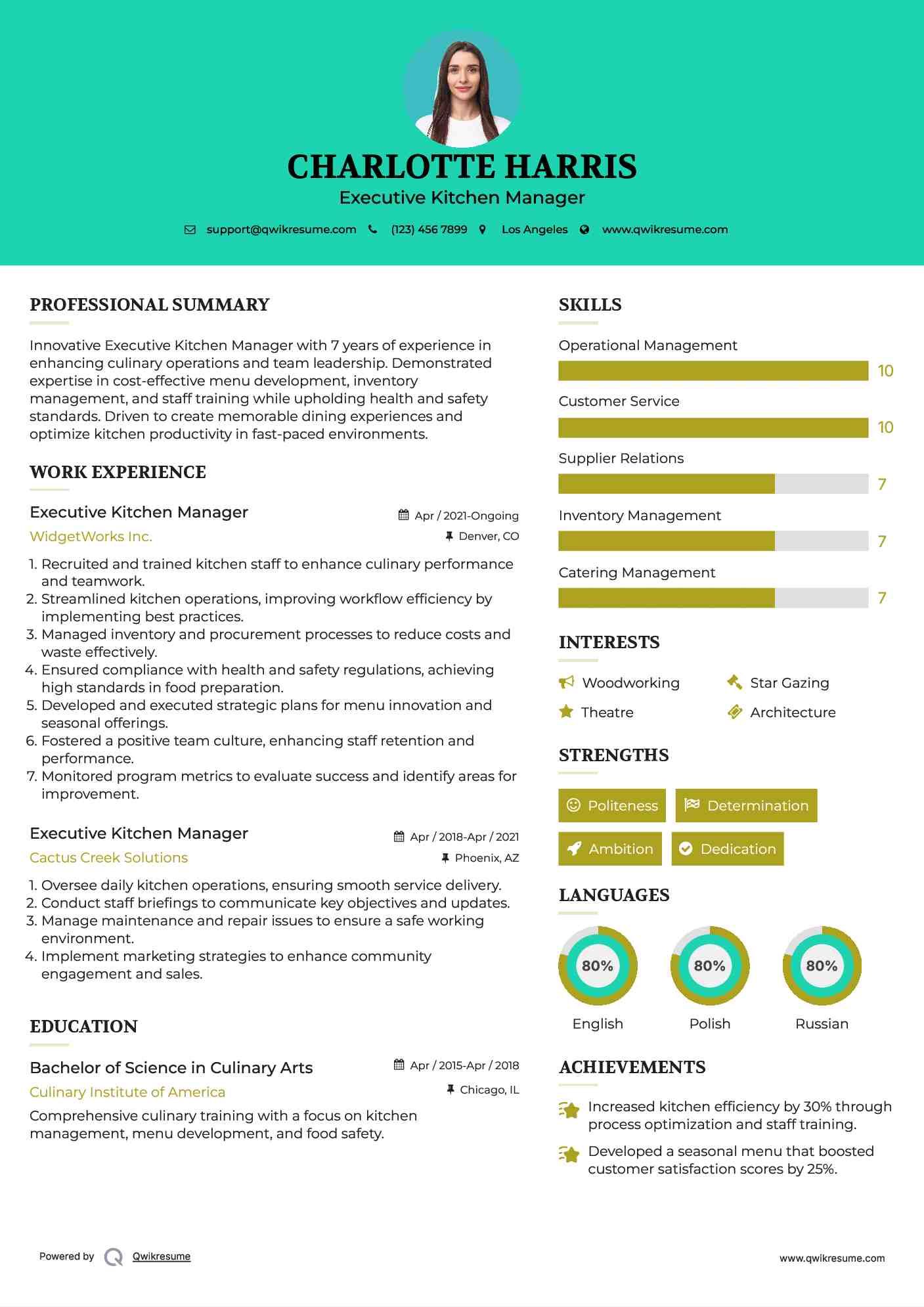 executive-kitchen-manager-resume-samples-qwikresume