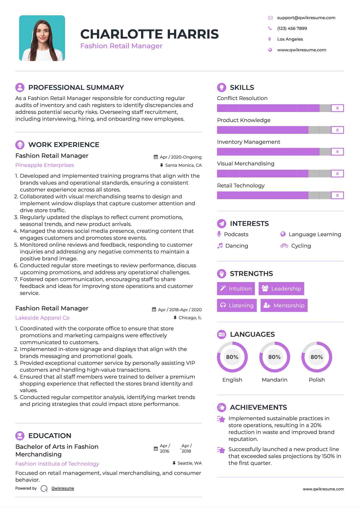 10 Fashion Retail Manager Resume - Fashion Retail Manager 1727451492 Pdf 