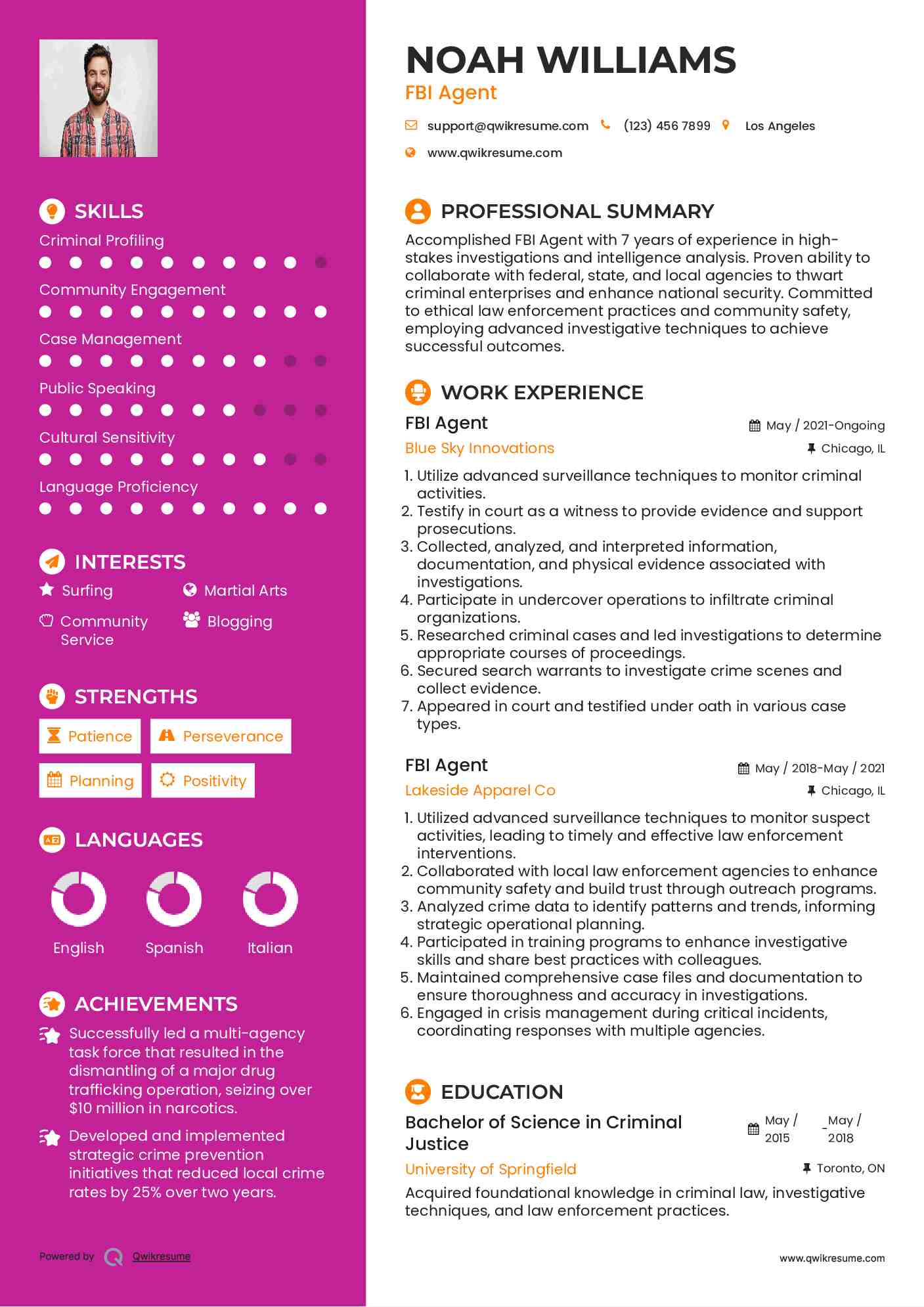 10 FBI Agent Resume Samples amp - Fbi Agent 1708435914 Pdf