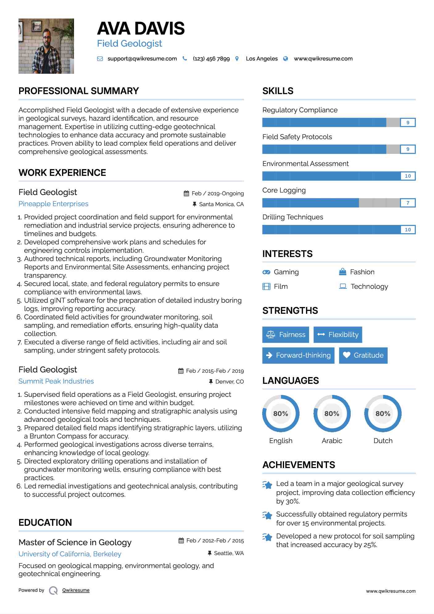 10 Field Geologist Resume Samples - Field Geologist 1600617045 Pdf 