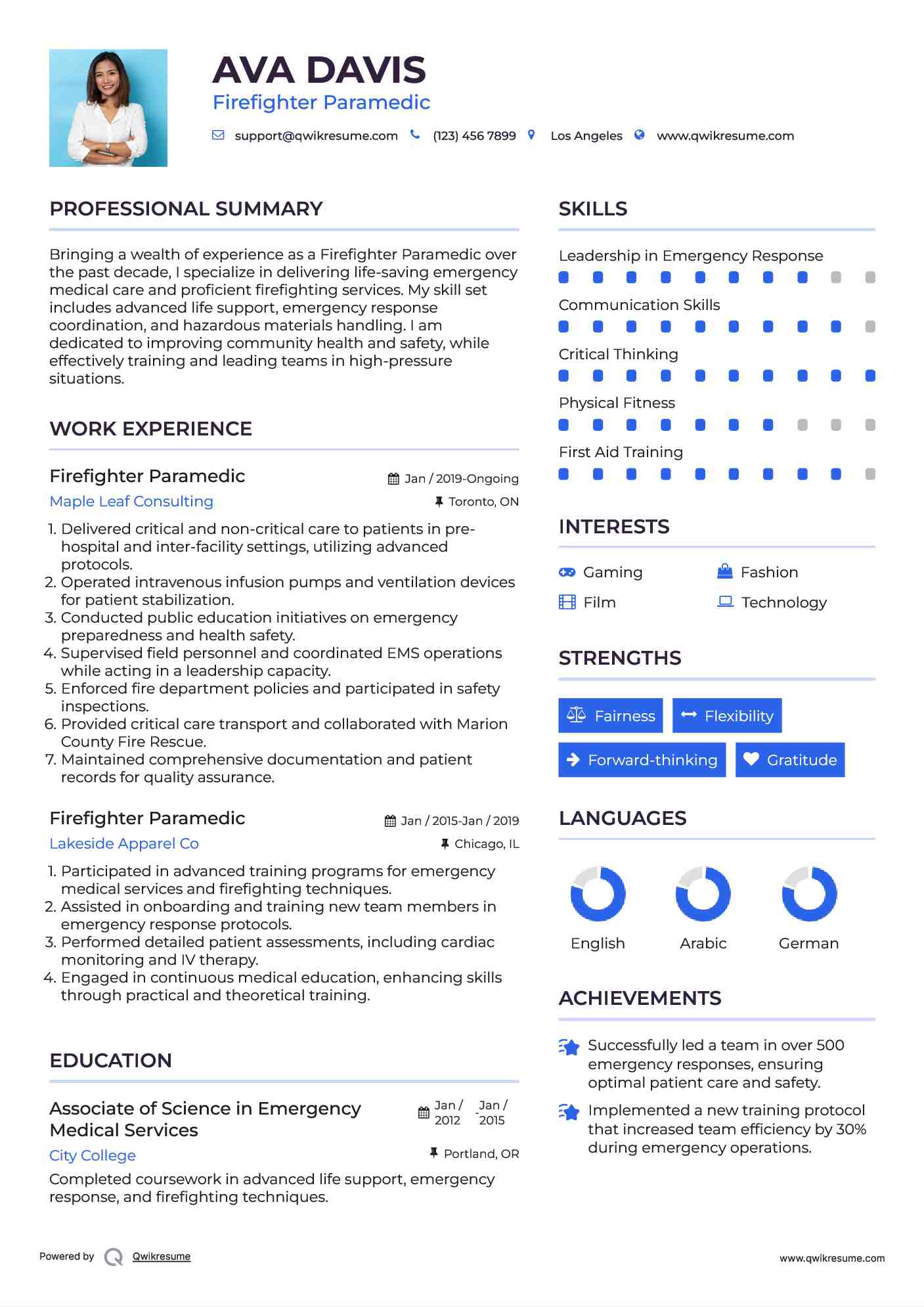 10 Firefighter Paramedic Resume - Firefighter Paramedic 1632935664 Pdf