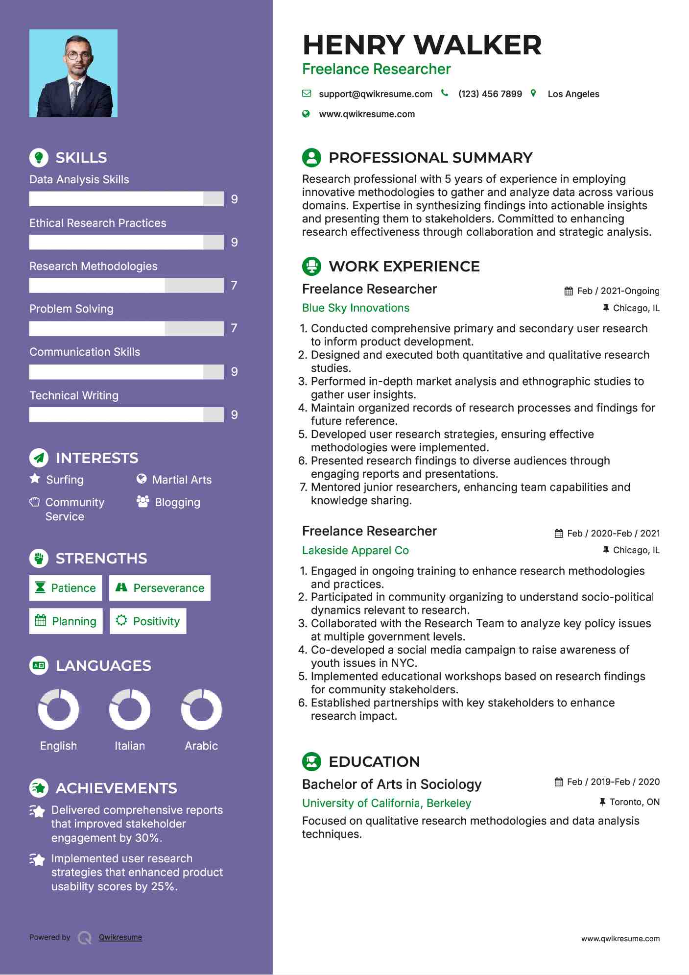 10 Freelance Researcher Resume - Freelance Researcher 1663836046 Pdf 
