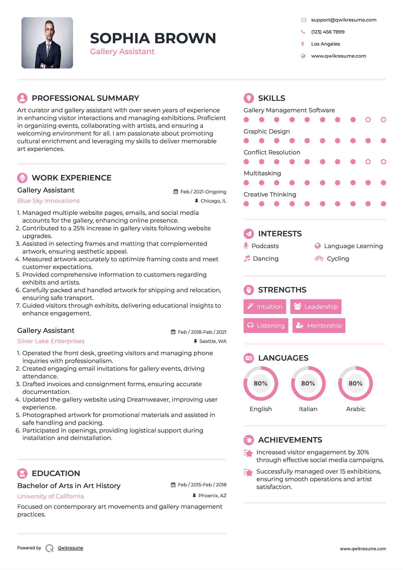 10 Gallery Assistant Resume Samples - Gallery Assistant 1578296707 Pdf