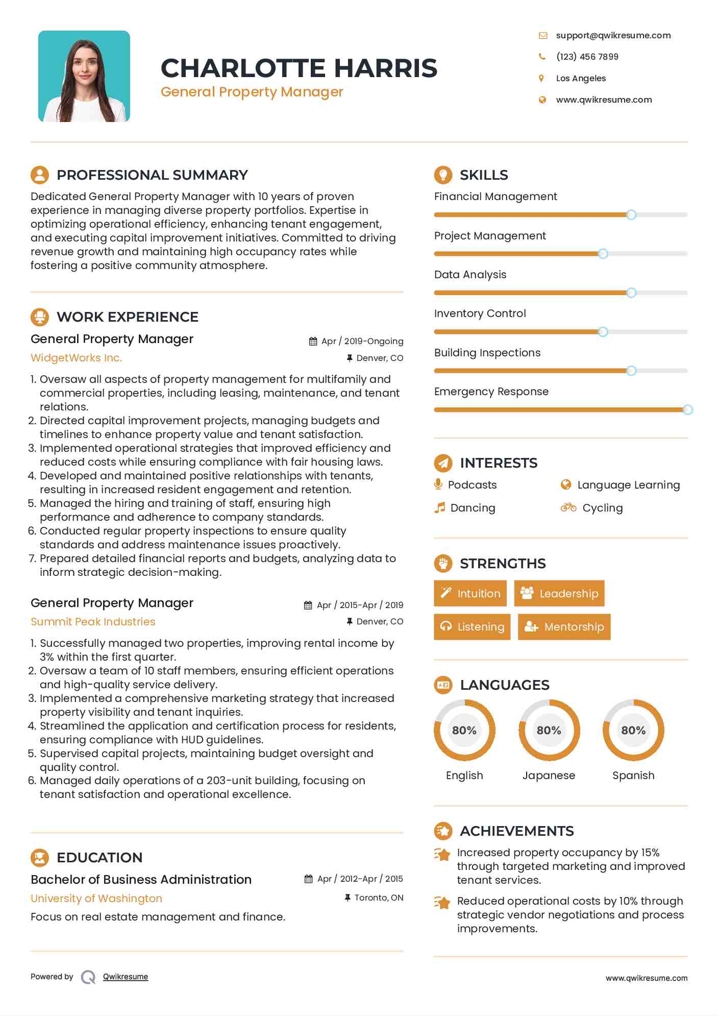 10 General Property Manager Resume - General Property Manager 1627879606 Pdf 