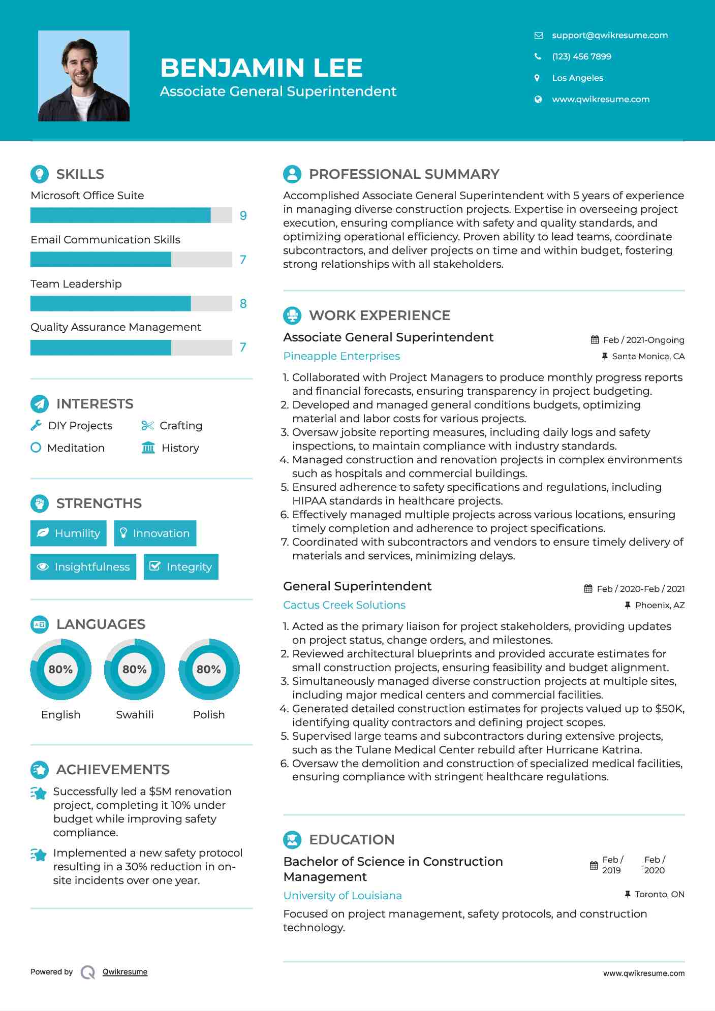 10 General Superintendent Resume - General Superintendent 1585670611 Pdf 