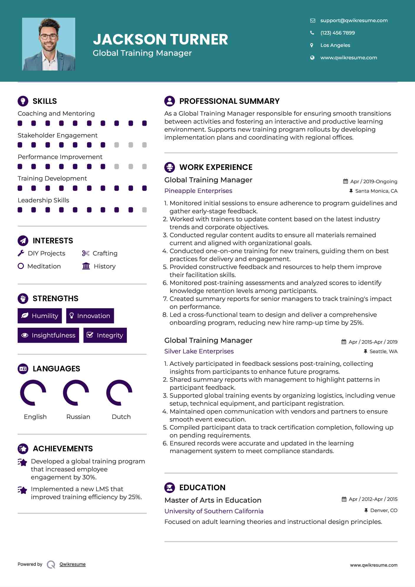 10 Global Training Manager Resume - Global Training Manager 1732707400 Pdf