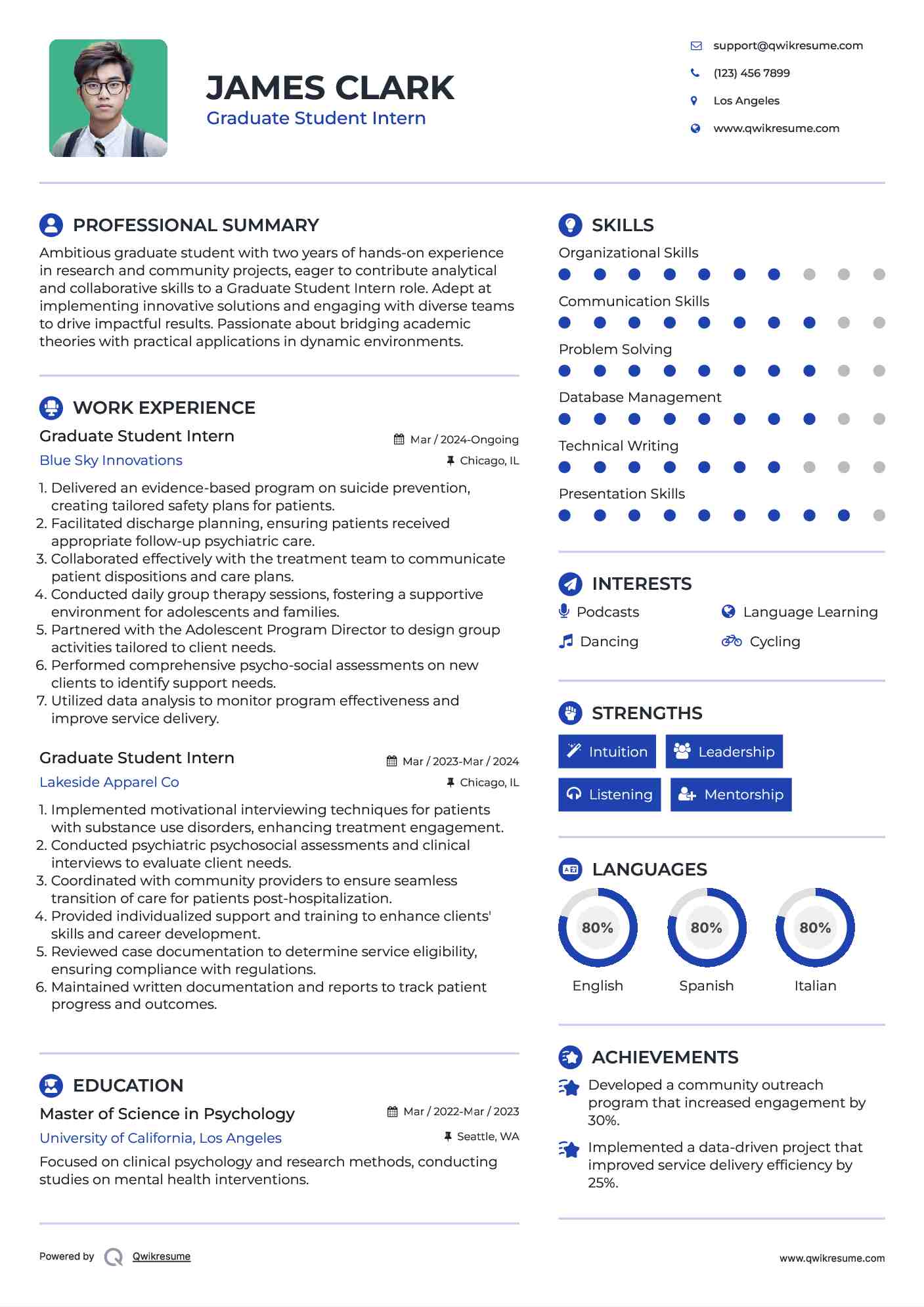 10 Graduate Student Intern Resume - Graduate Student Intern 1585630279 Pdf 