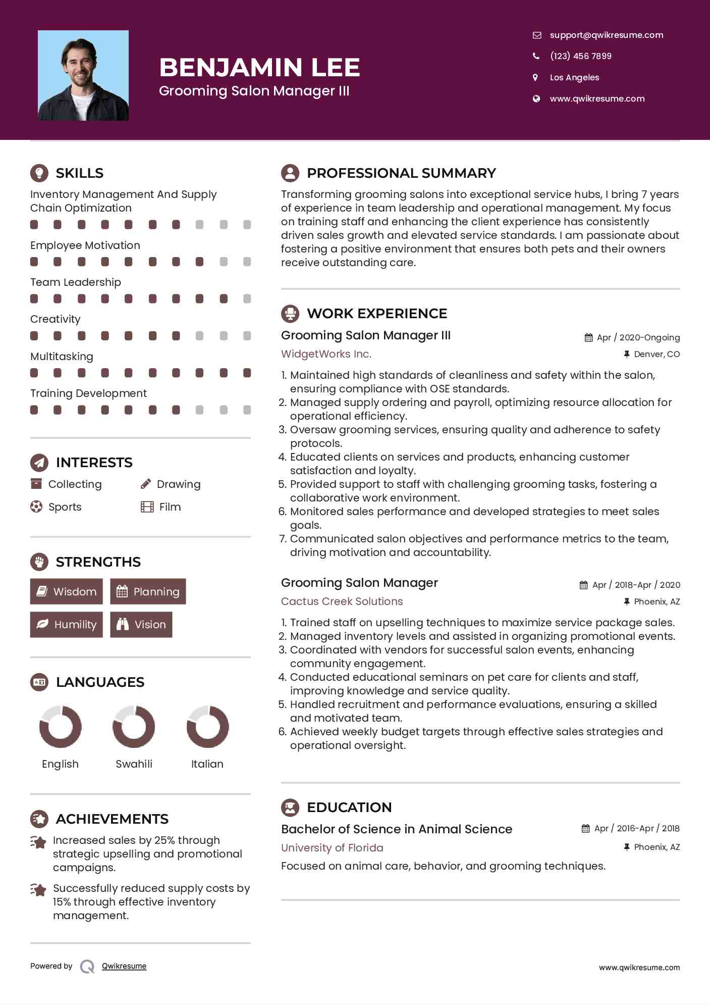 10 Salon Manager Resume Samples Templates For 2026 10 Salon Manager Resume Samples Templates For 2026
