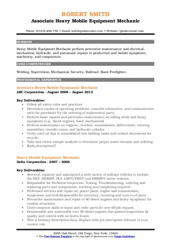 mobile equipment mechanical manager education mobile equipment mechanical manager education