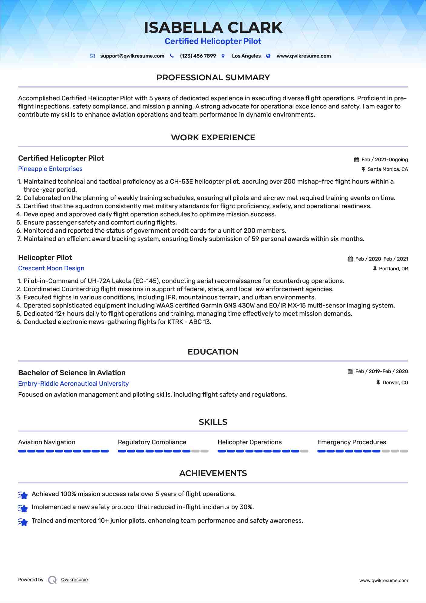 10 Helicopter Pilot Resume Samples - Helicopter Pilot 1604157844 Pdf 