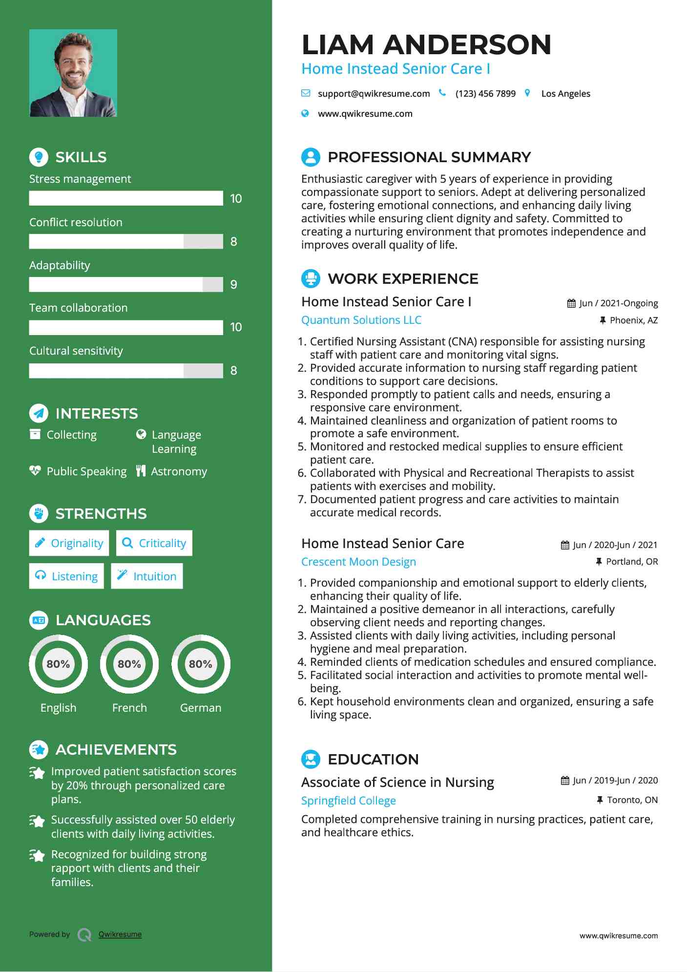 Home Instead Senior Care I Resume Format