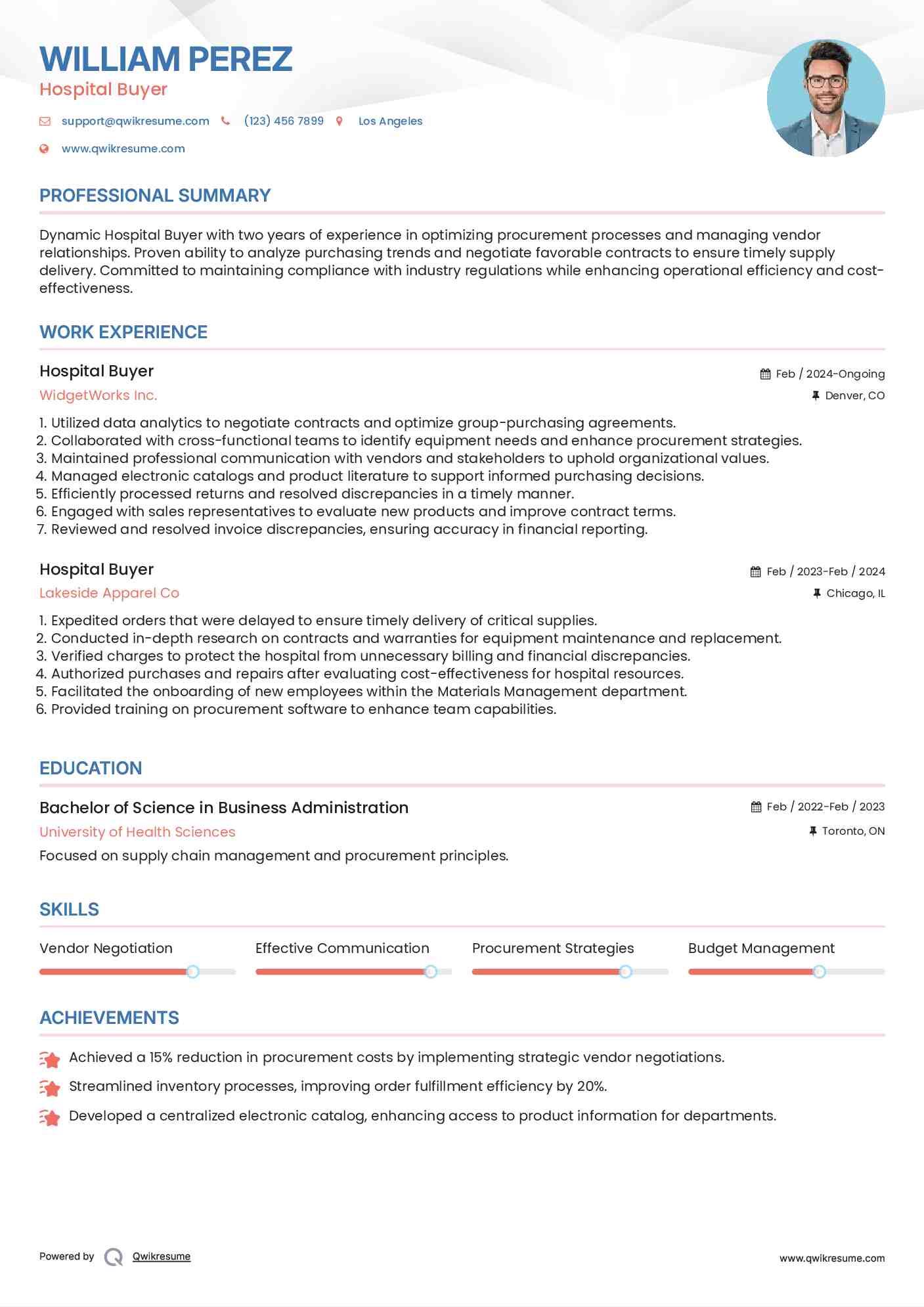 10 Hospital Buyer Resume Samples - Hospital Buyer 1693653324 Pdf