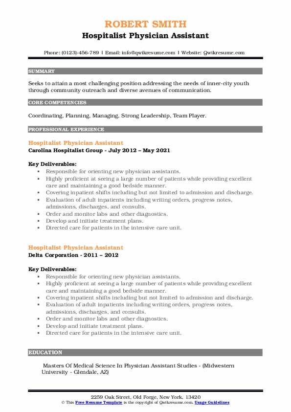 Hospitalist Physician Assistant - Hospitalist Physician Assistant 1632504529 Pdf