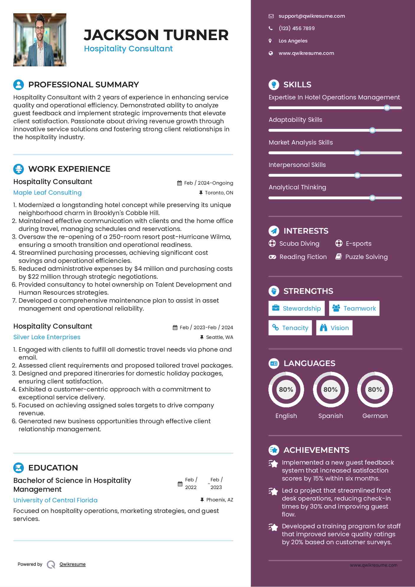 10 Hospitality Consultant Resume - Hospitality Consultant 1660991859 Pdf 