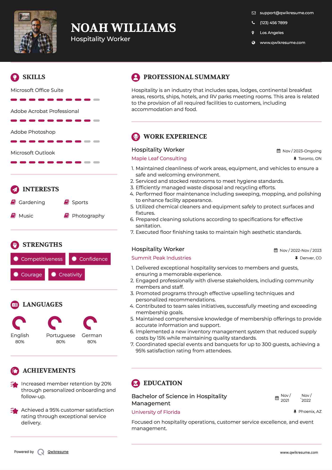 10 Hospitality Worker Resume Samples - Hospitality Worker 1662028330 Pdf 