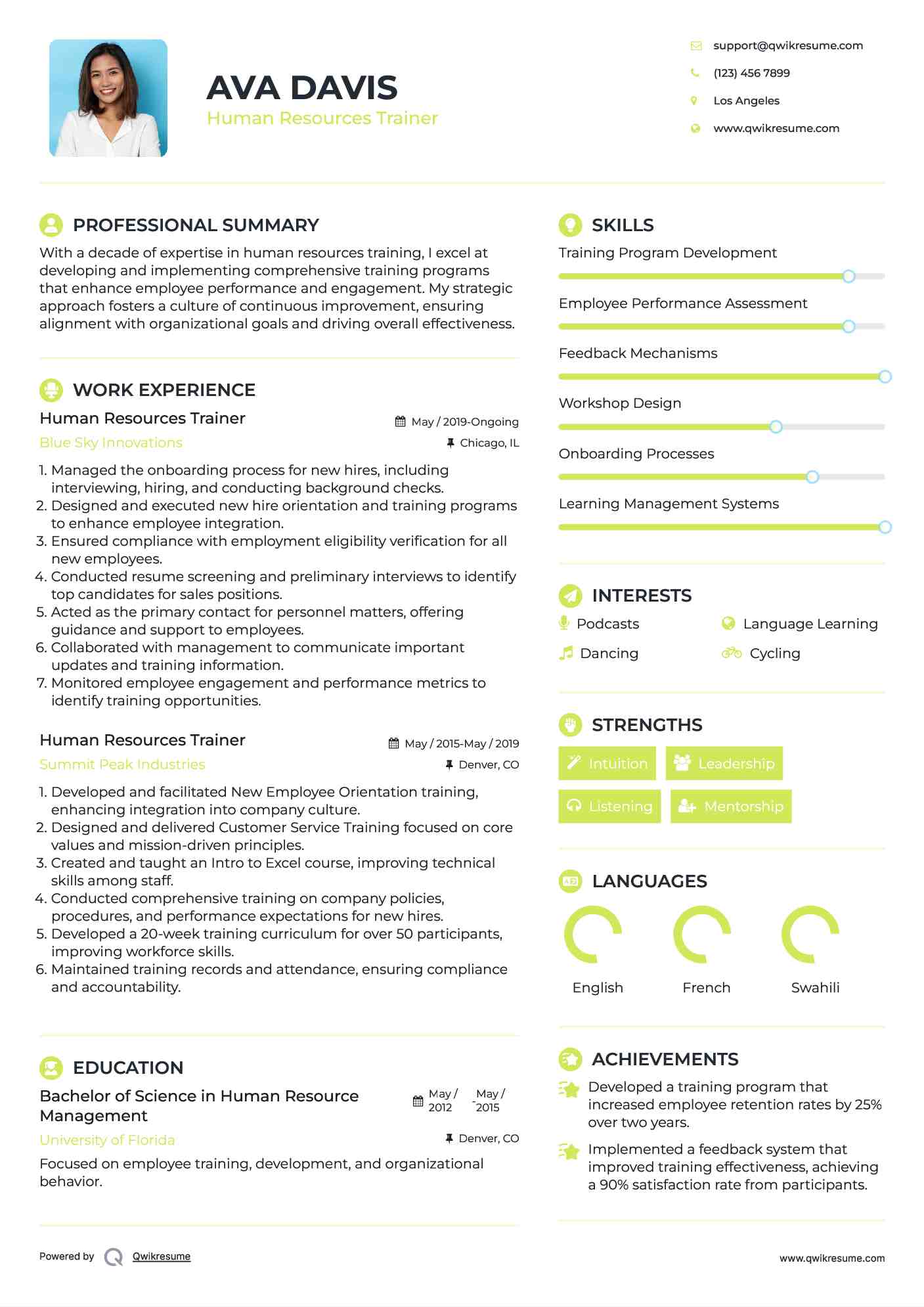 human-resources-trainer-resume-samples-qwikresume