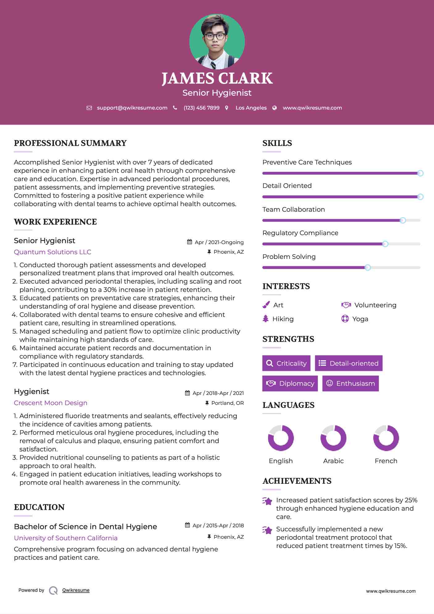 10 Hygienist Resume Samples amp - Hygienist 1587809883 Pdf 