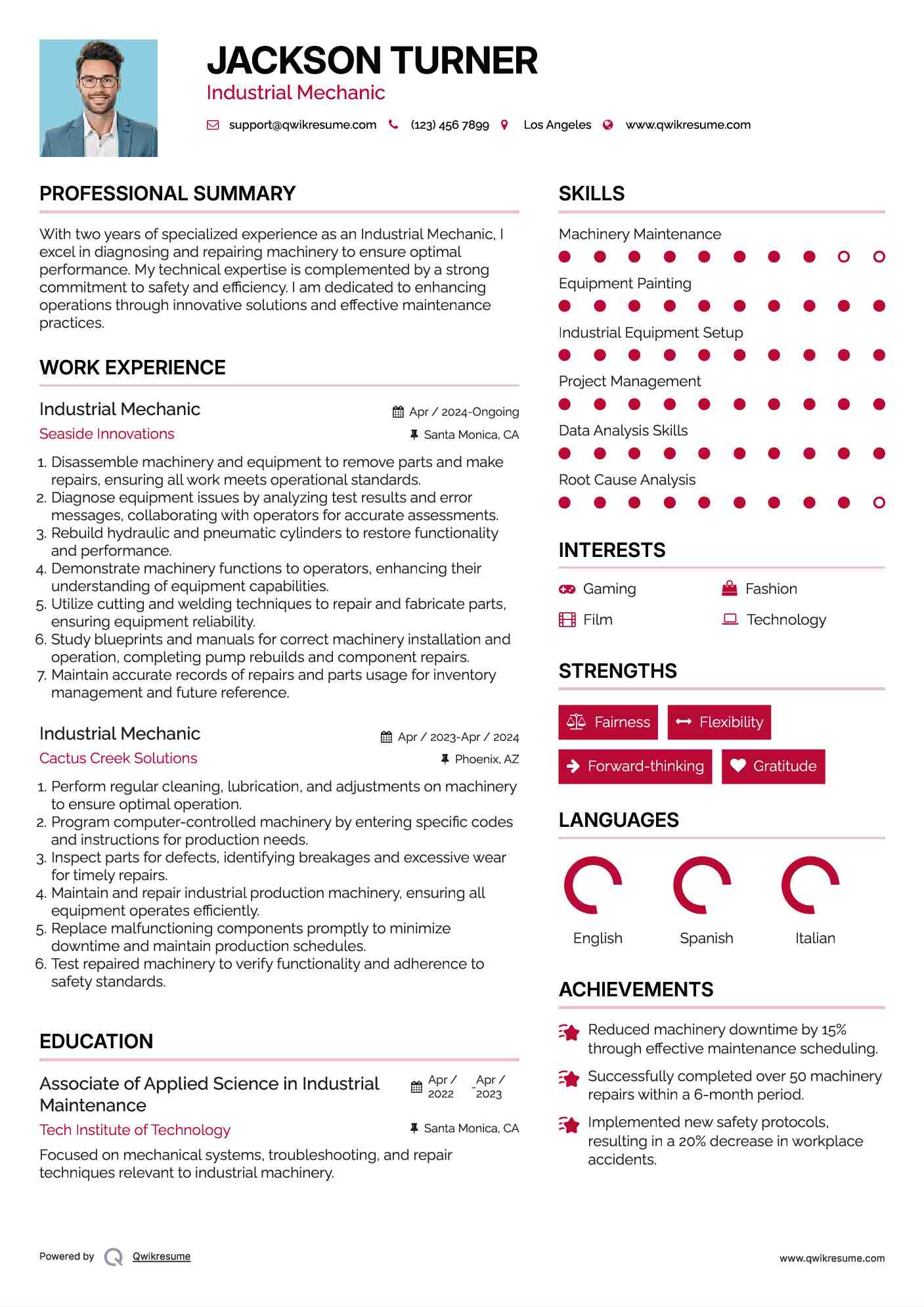 10 Industrial Mechanic Resume - Industrial Maintenance Technician 1571390176 Pdf 