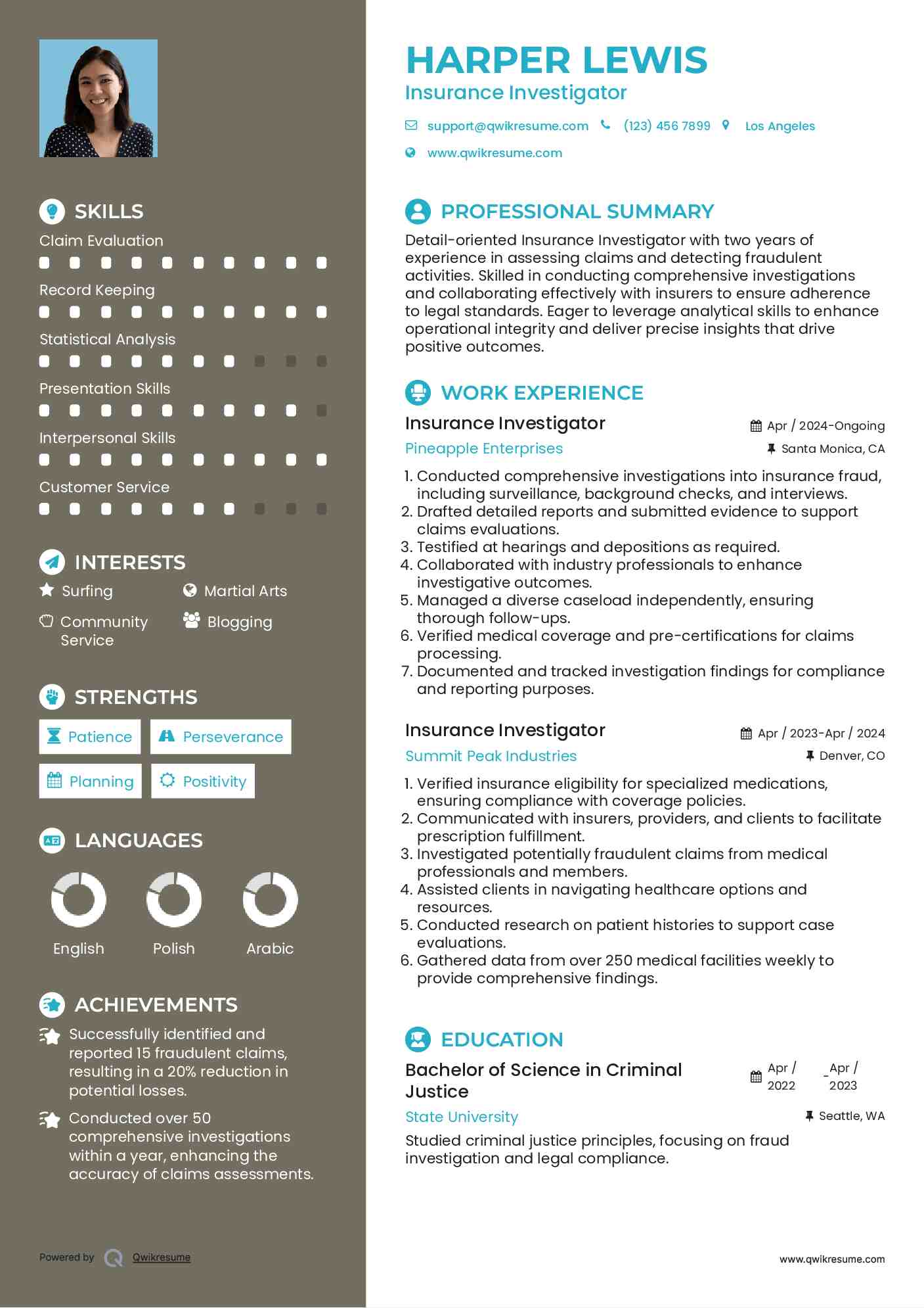 Insurance Investigator Resume Samples QwikResume Insurance Investigator Resume Samples QwikResume