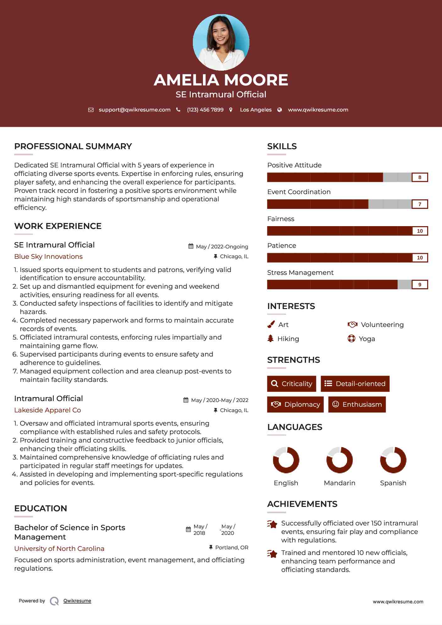 10 Intramural Official Resume - Intramural Official 1598860392 Pdf 