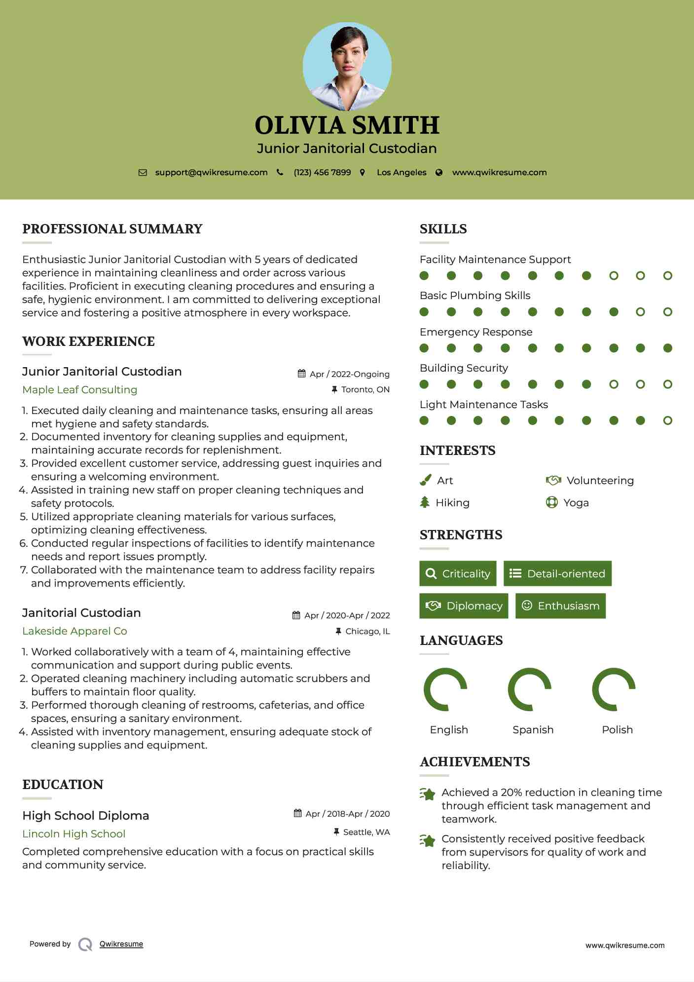 10 Janitorial Custodian Resume - Janitorial Custodian 1629426388 Pdf 