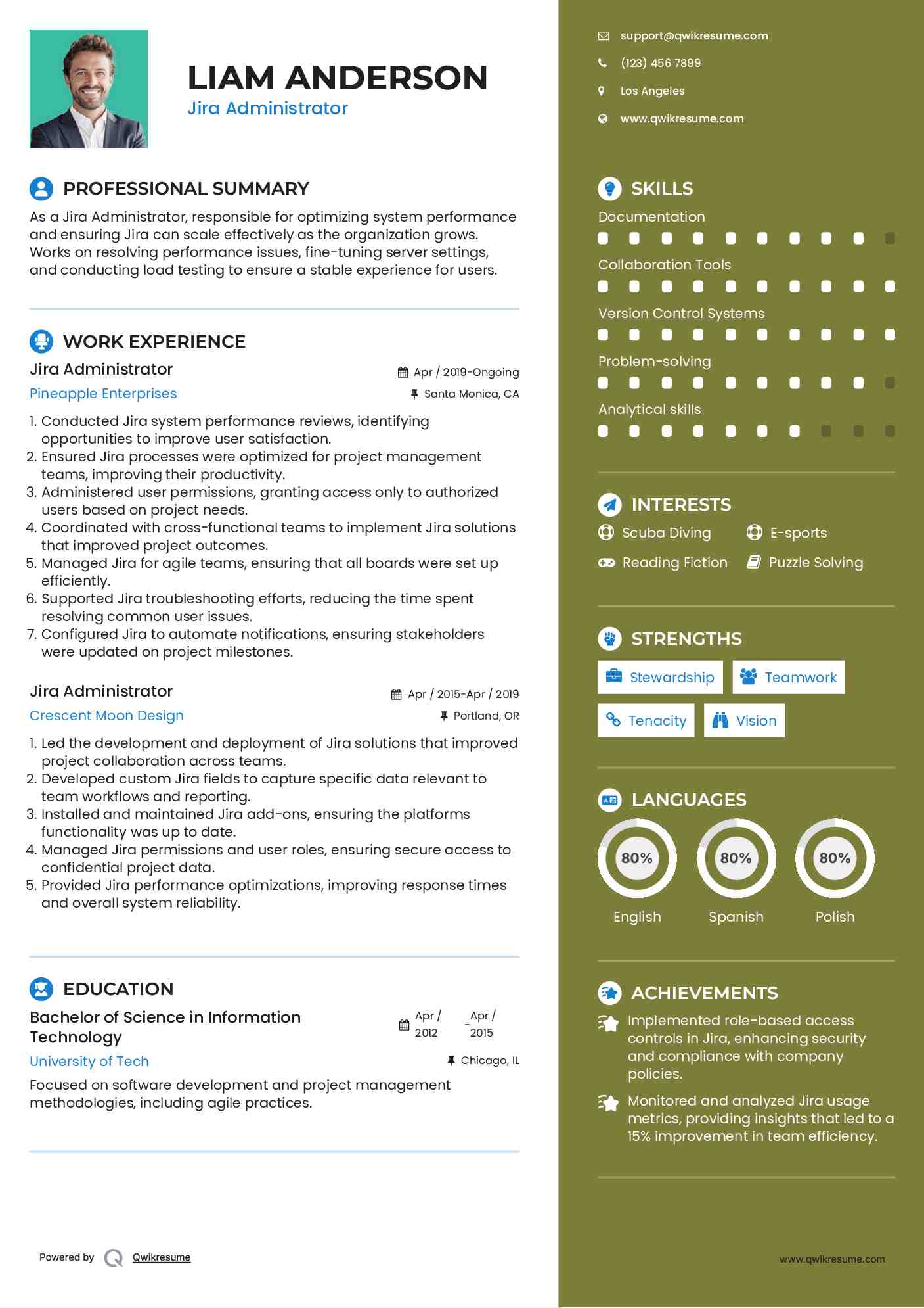 Jira Administrator Resume Sample