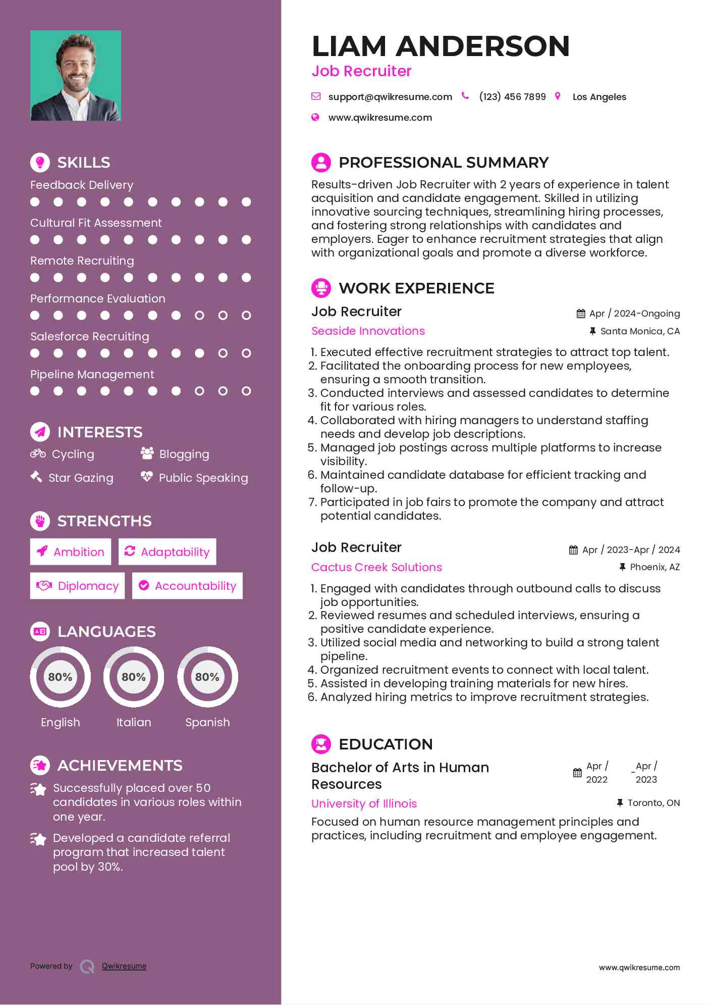 Job Recruiter Resume Model