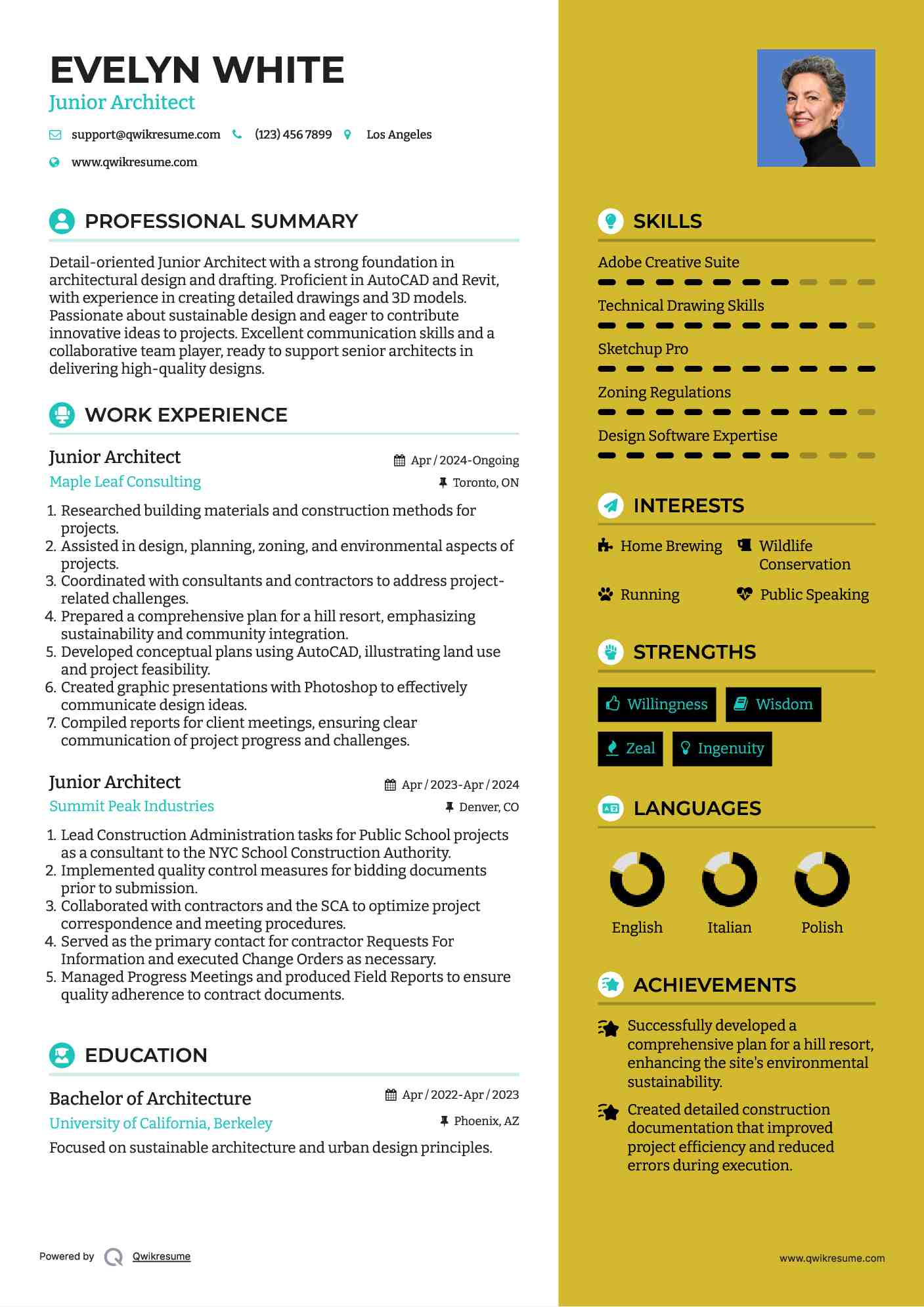 Architect Resume Dasermatters