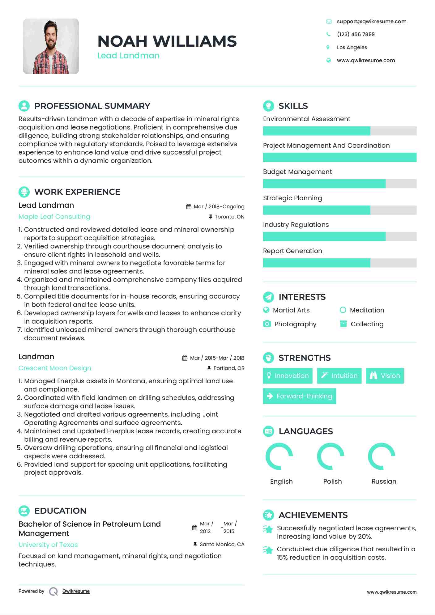 10 Landman Resume Samples amp Templates - Landman 1578389944 Pdf