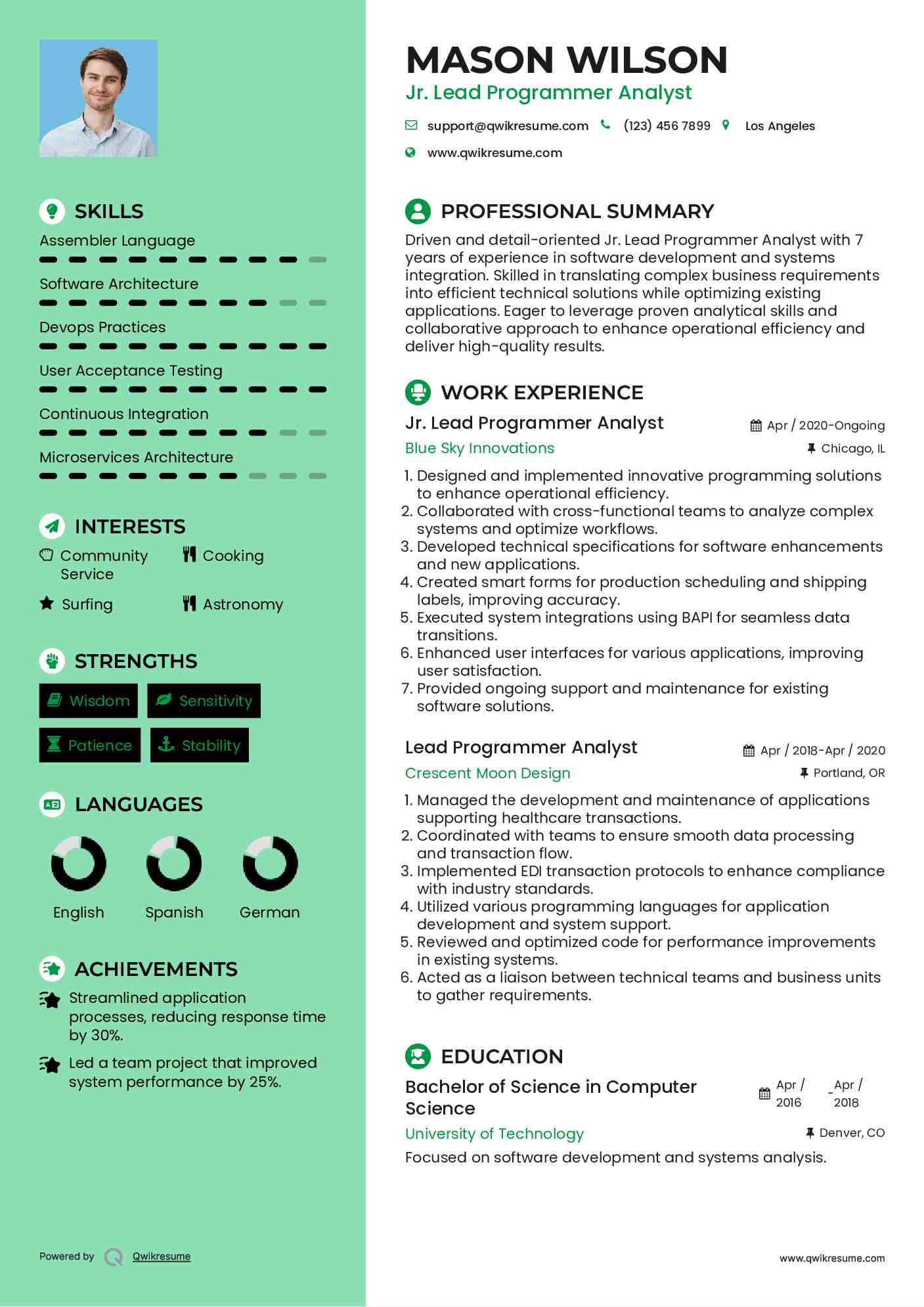 Lead Programmer Analyst Resume - Lead Programmer Analyst 1586778873 Pdf 