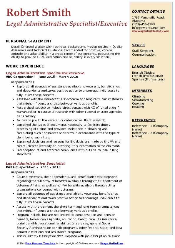 Legal Administrative Specialist - Legal Administrative Specialist 1584783278 Pdf 