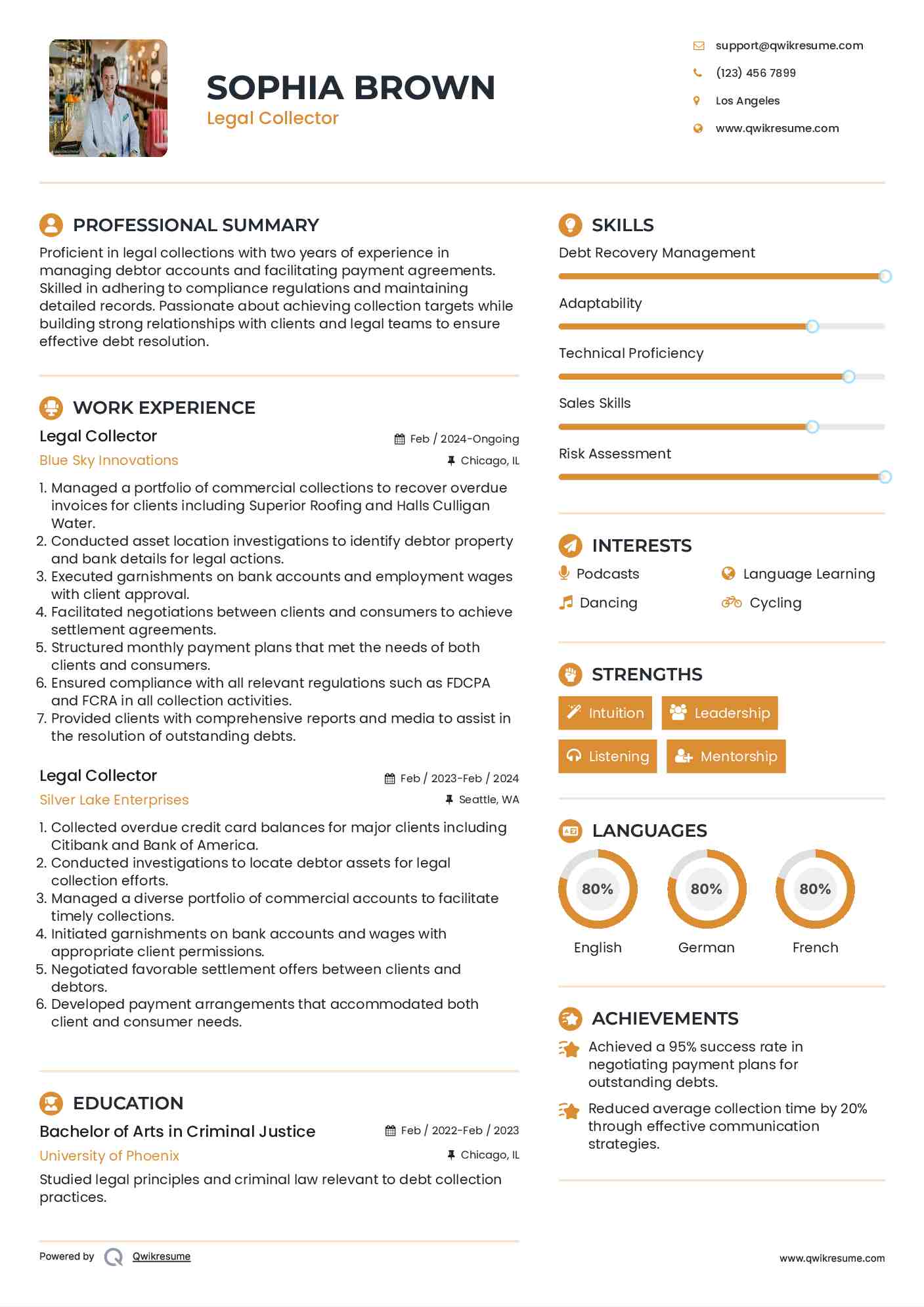10 Legal Collector Resume Samples - Legal Collector 1573207613 Pdf
