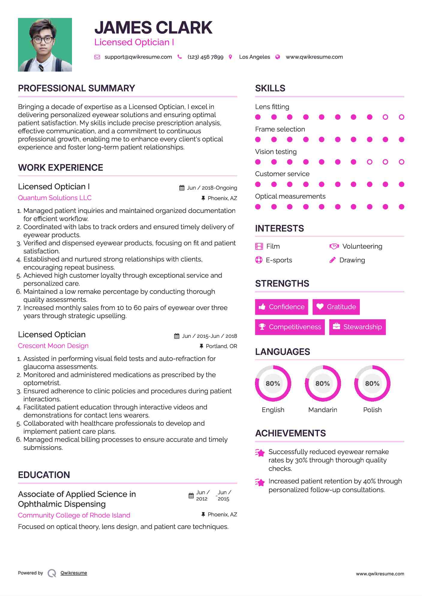 Licensed Optician Resume Samples - Licensed Optician 1575971974 Pdf 