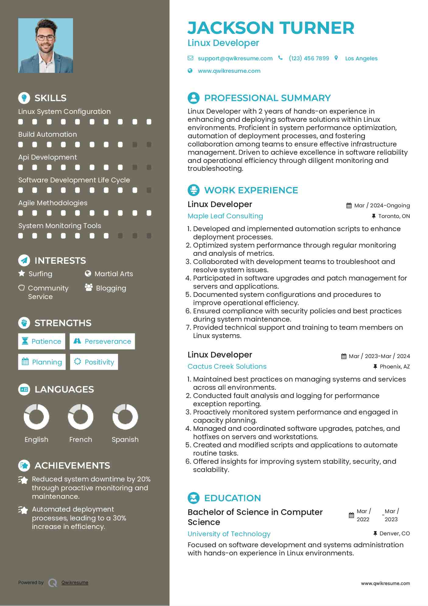 10+ Linux Developer Resume Samples & Templates for 2025